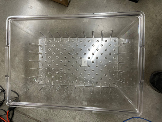 Rubbermaid 3322 Colander for Food Boxes - Clear 26" x 18" x 8"