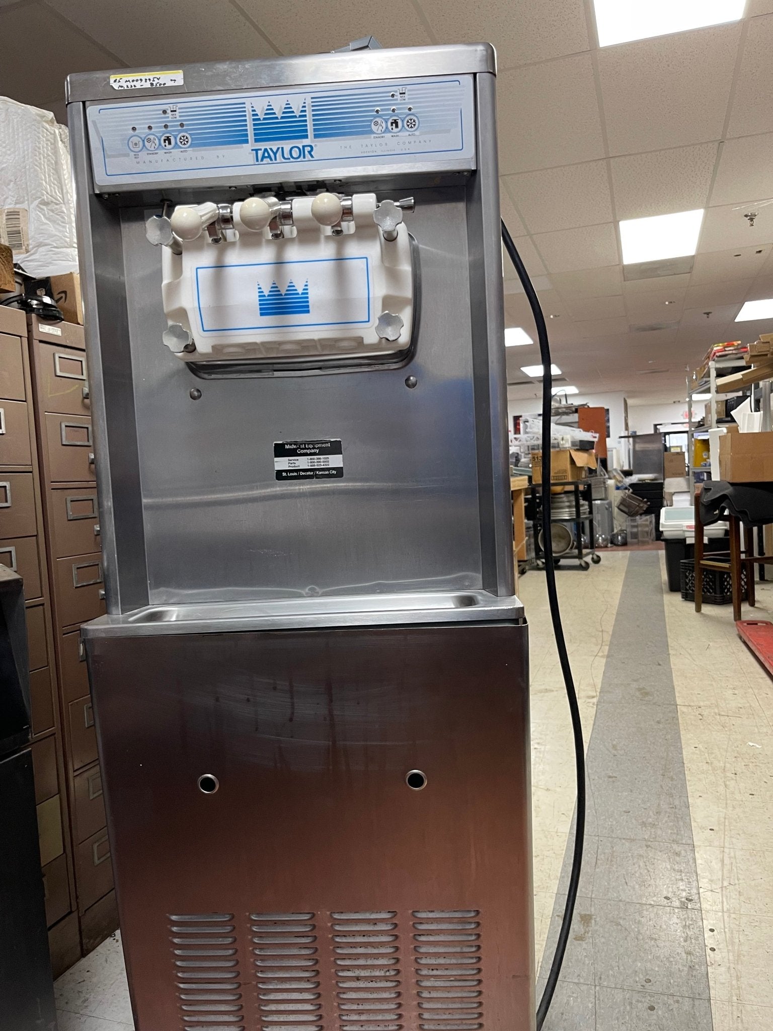 2010 Taylor 336 - 33 Twist Ice Cream Machine 220V 3 Phase Air Cooled - Falcon Restaurant Supply - 1