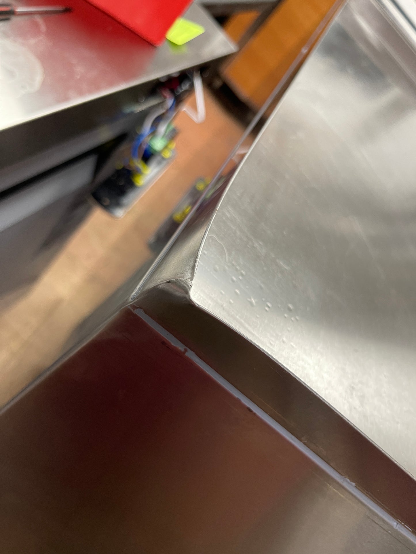Used Stainless Steel Trash Can Cabinet