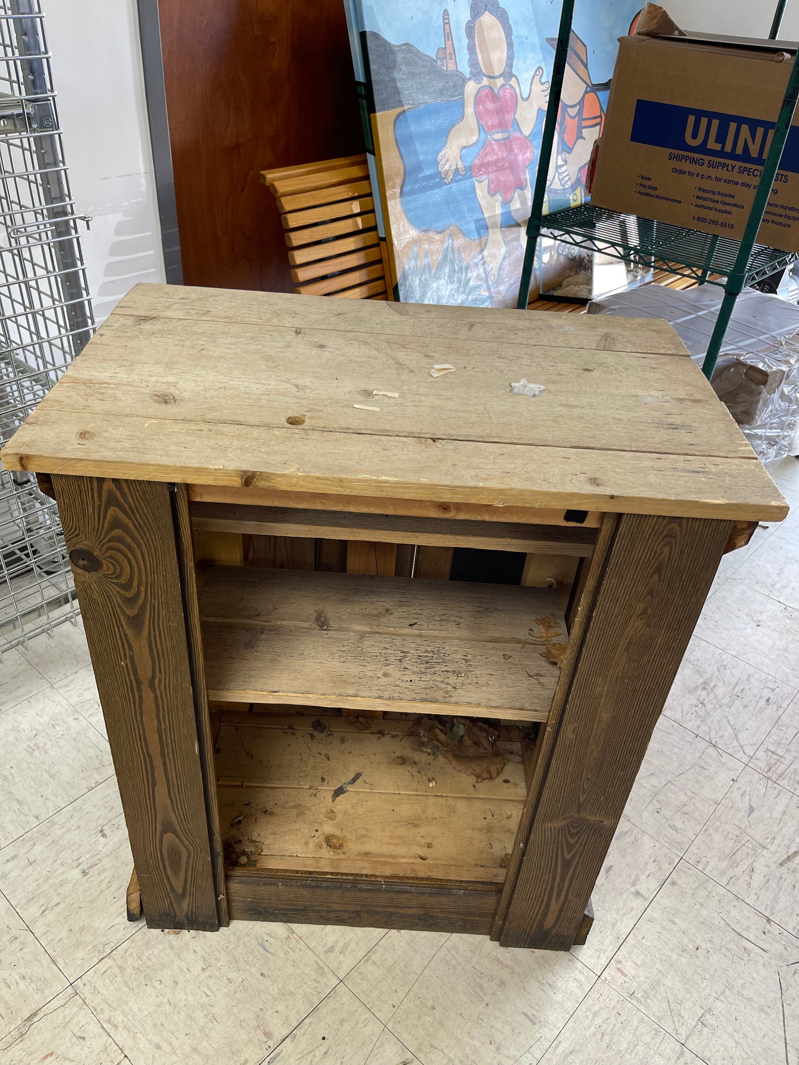 Used Rustic Reclaimed Look Waiter/POS Stand