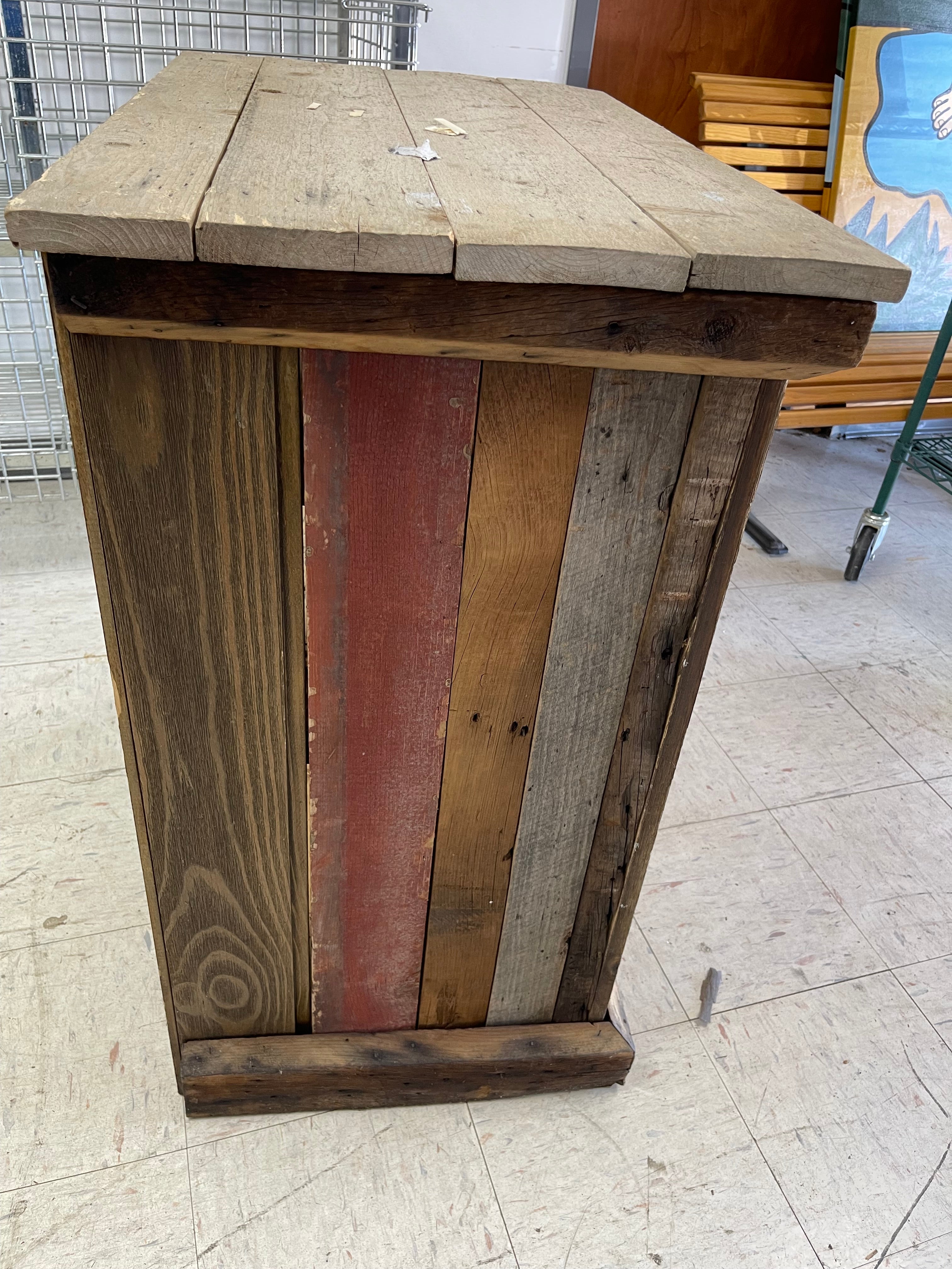 Used Rustic Reclaimed Look Waiter/POS Stand