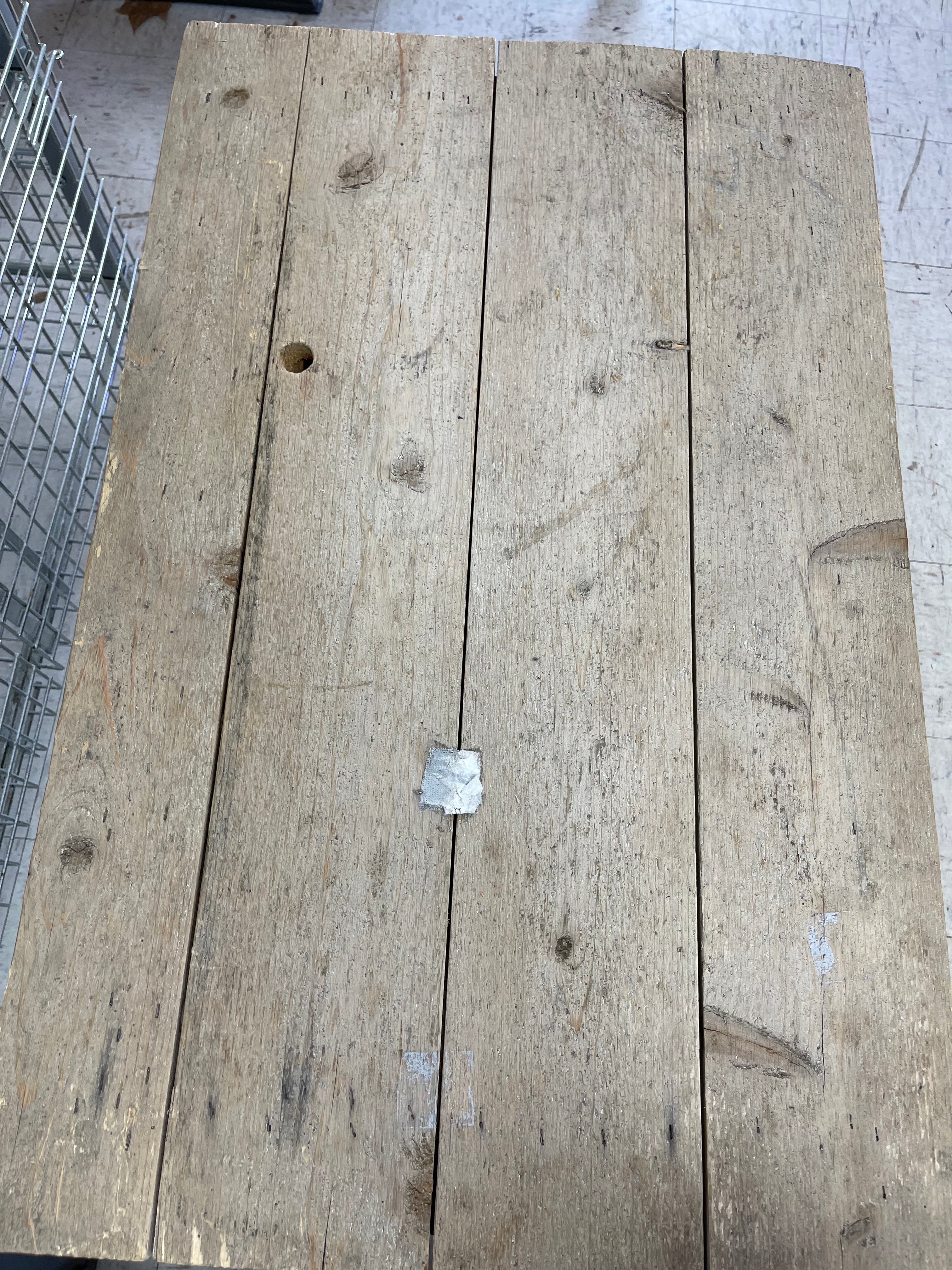 Used Rustic Reclaimed Look Waiter/POS Stand