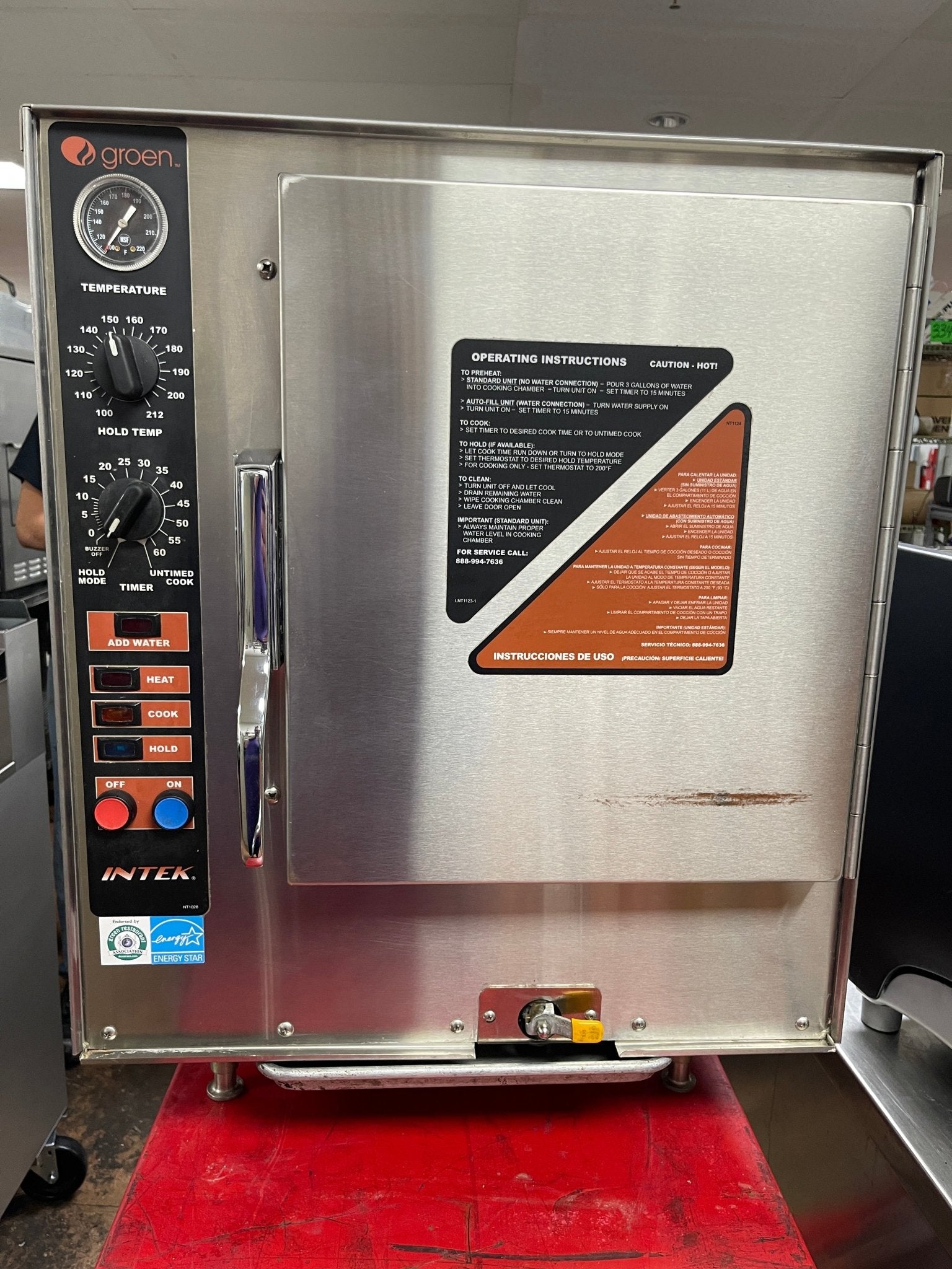 Used Groen XS - 208 - 12 - 3 Intek Stainless Connectionless Steamer - 208V, 3 Phase - JD - Falcon Restaurant Supply - 1