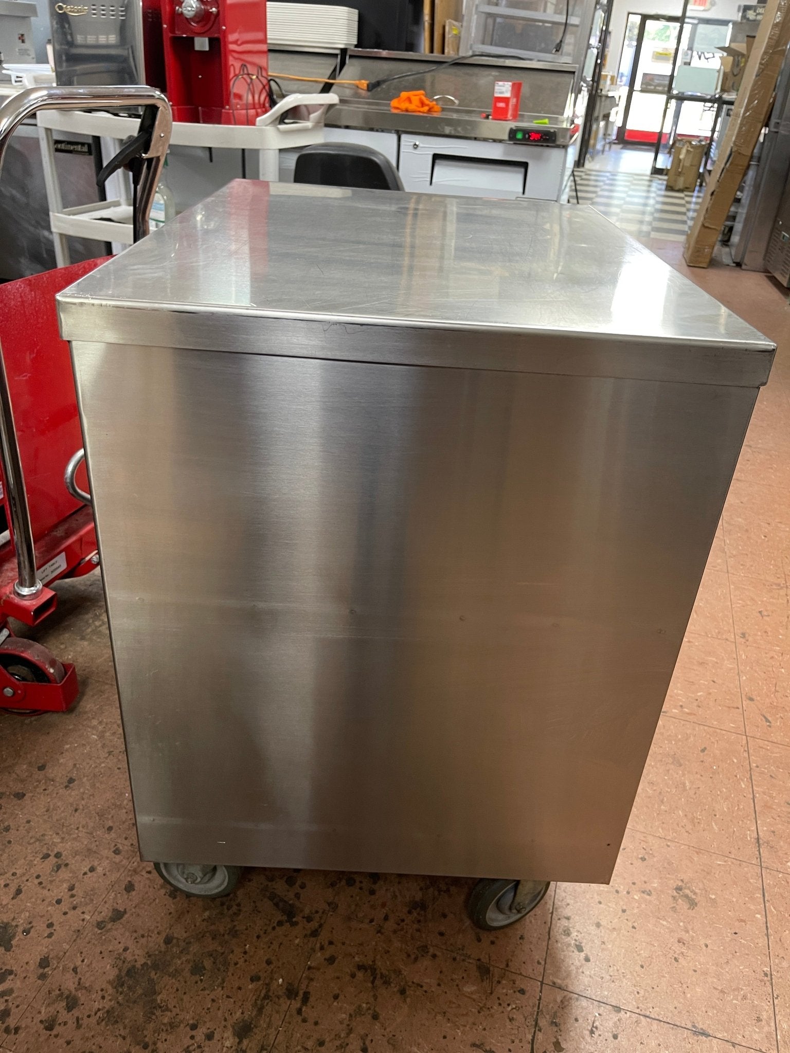 Used 24"X 32" Stainless Steel Cart Equipment Stand with Casters - Falcon Restaurant Supply - 4