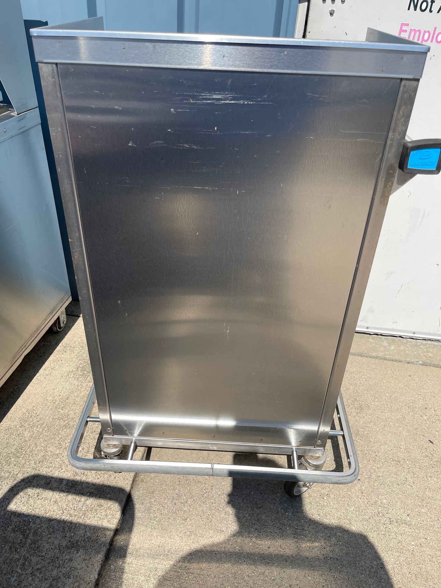 LAKESIDE Food Tray Cart: 6 Trays, Non-Pass-Through, 1 Doors, Stainless Steel - SS48