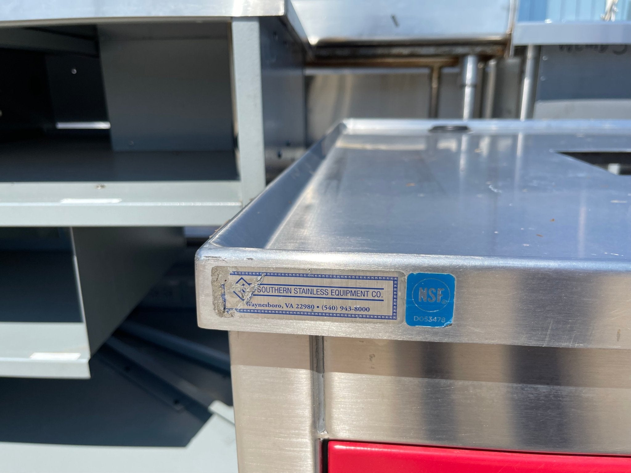 Used 96" Work Top Equipment Stand Cabinet Base with 4 Doors - SS85 - Falcon Restaurant Supply - 2