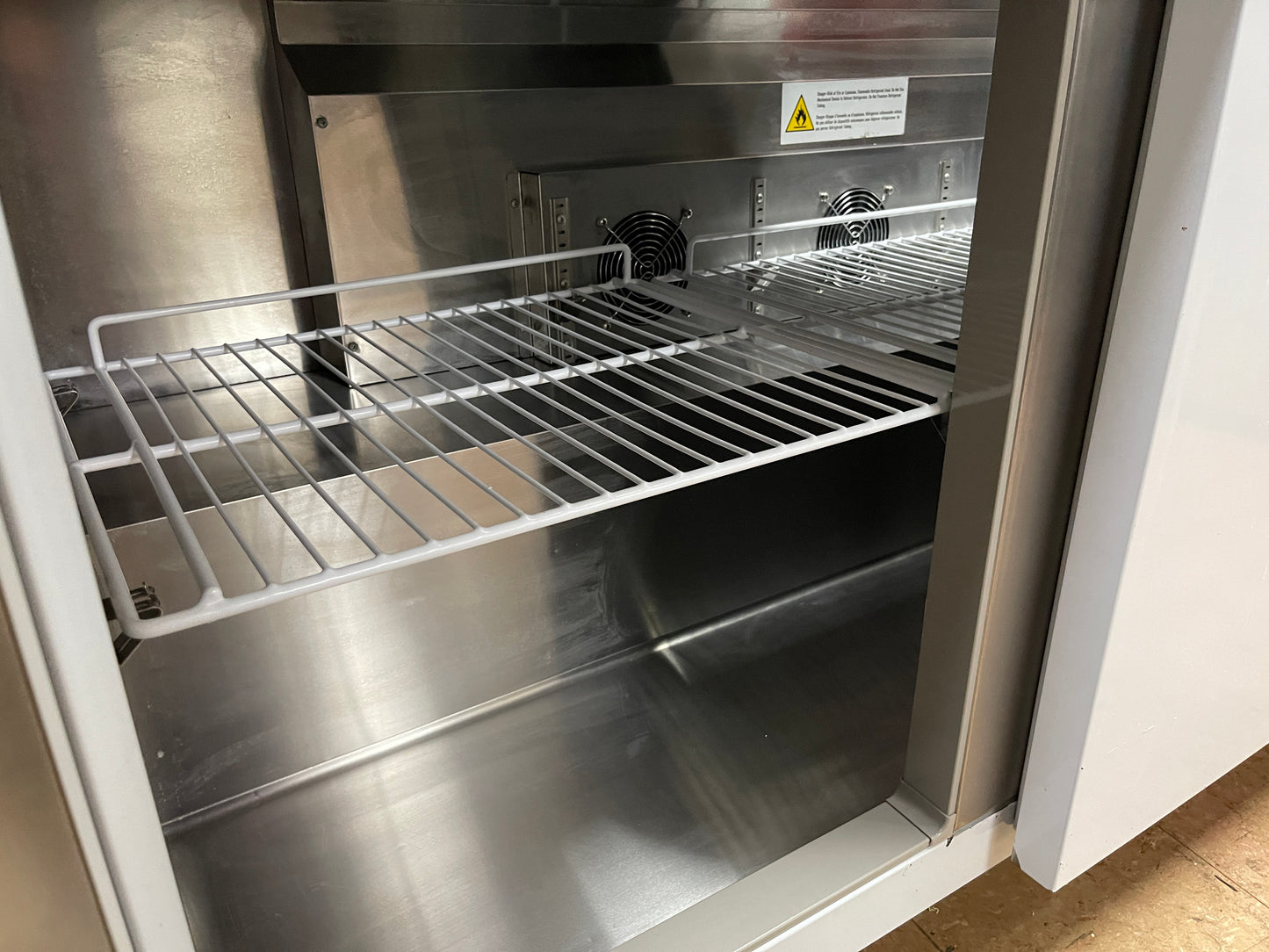 Used 72" Vevor KSR-72B1 Refrigerated Sandwich Prep Table 115V As Is