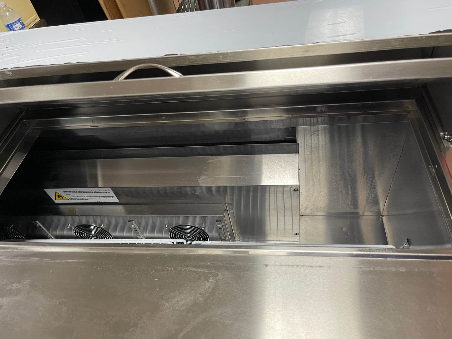 Used 72" Vevor KSR-72B1 Refrigerated Sandwich Prep Table 115V As Is