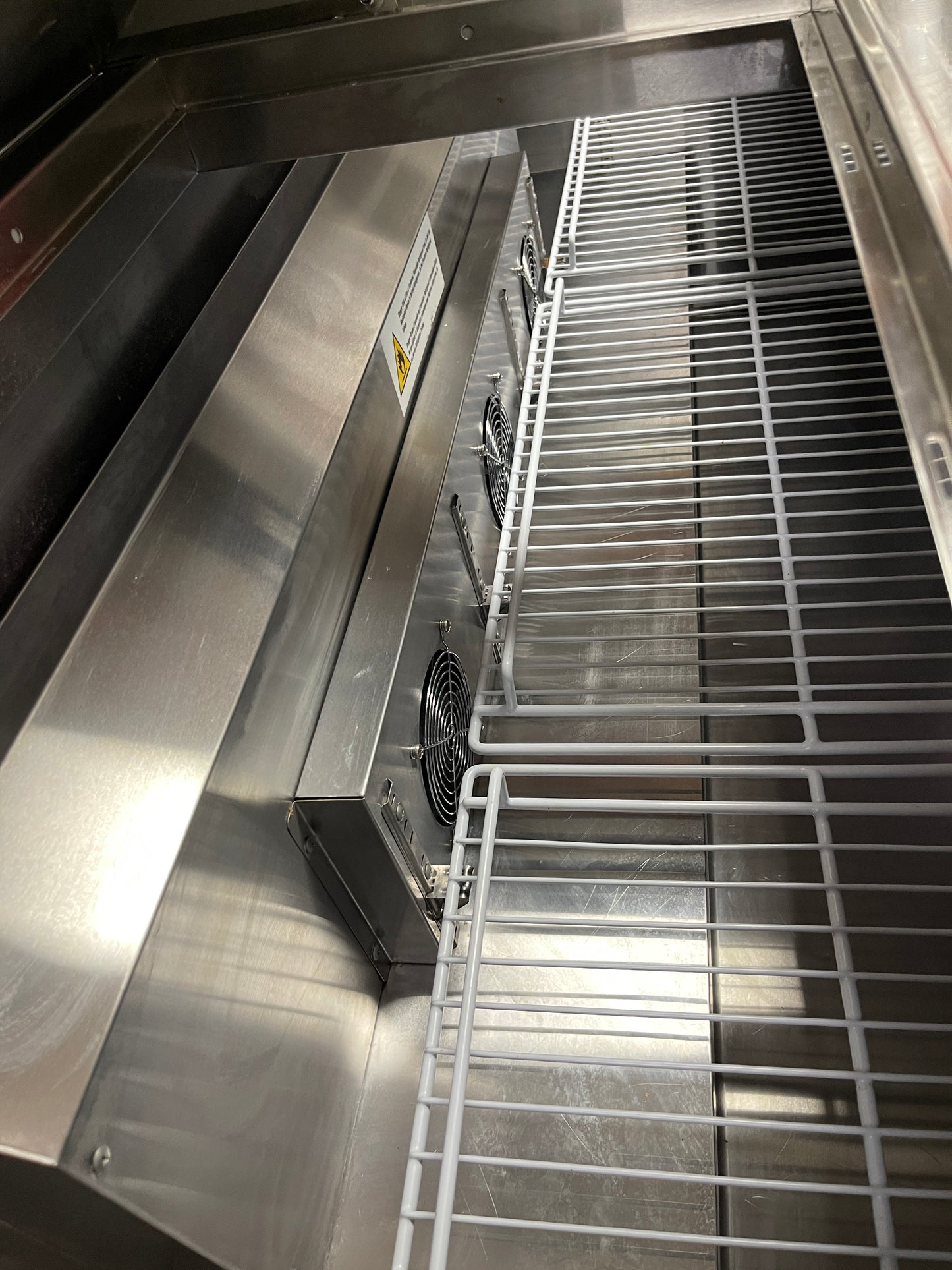 Used 72" Vevor KSR-72B1 Refrigerated Sandwich Prep Table 115V As Is