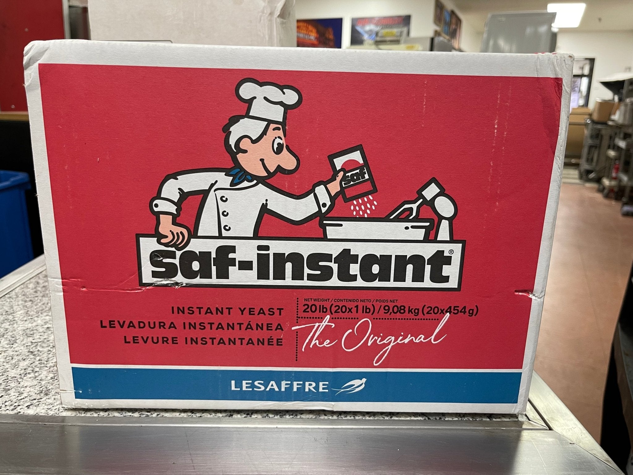 New SAF - INSTANT Baking Dough Yeast 20 - 1lb Packs Case - Falcon Restaurant Supply - 1