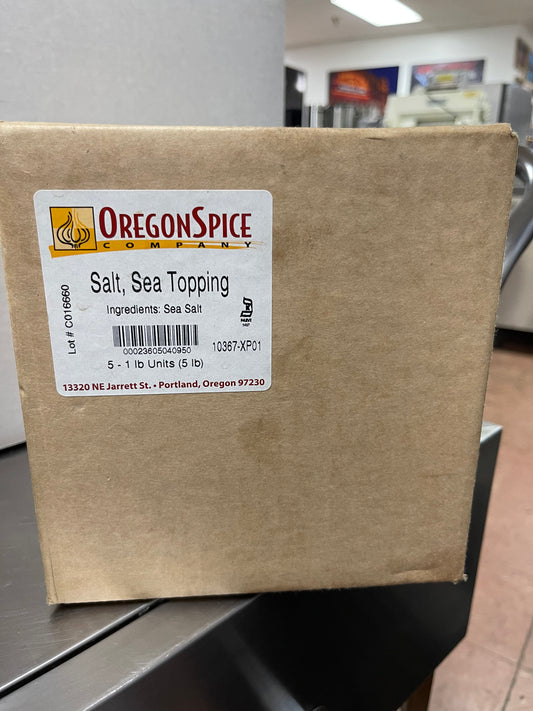 New Case of 5 - 1lb Bags of Sea Salt Topping