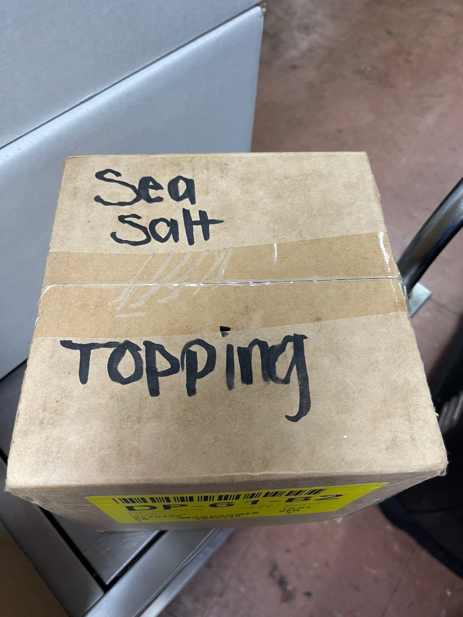 New Case of 5 - 1lb Bags of Sea Salt Topping - Falcon Restaurant Supply - 2