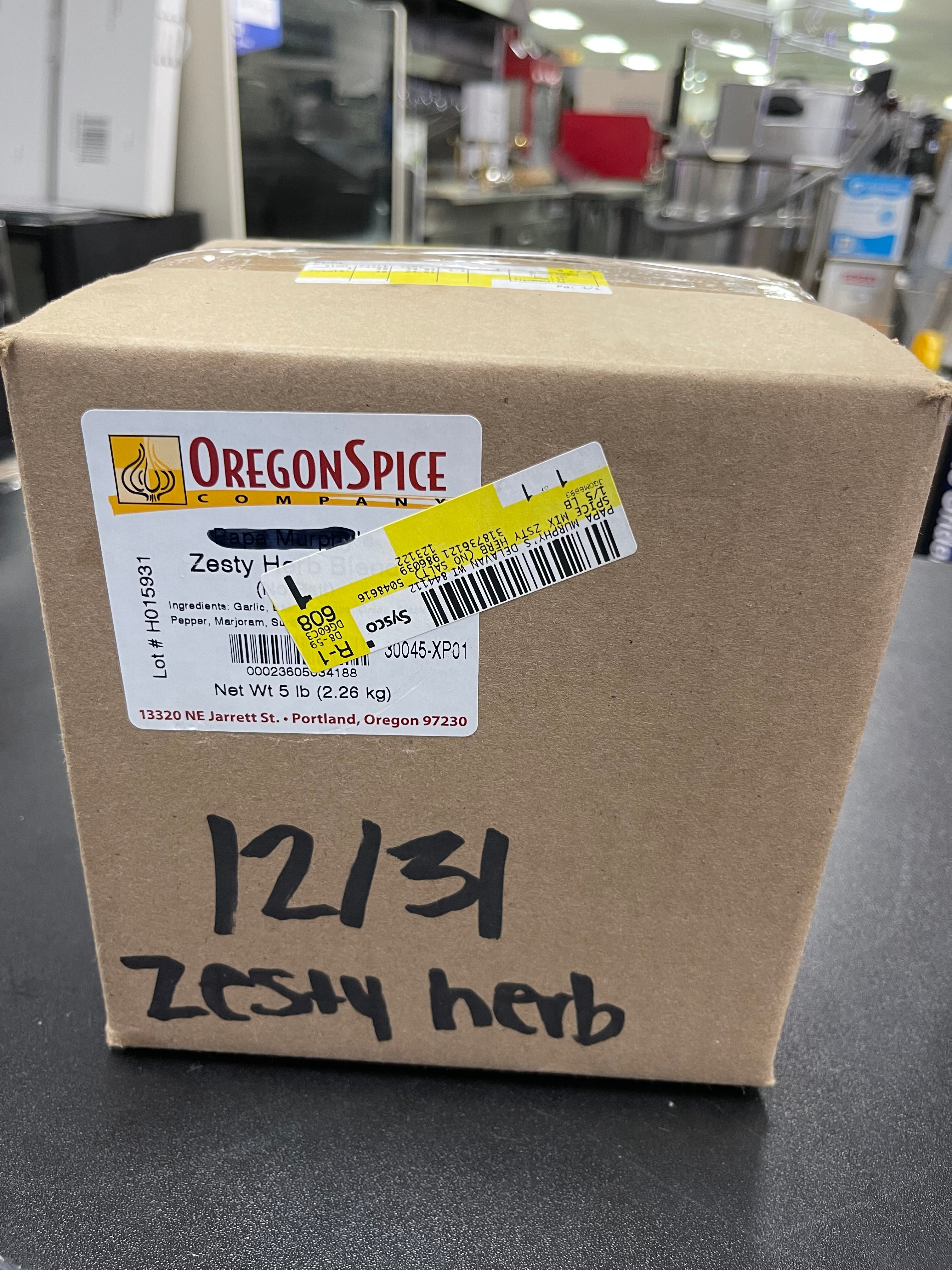 New Zesty Herb Pizza Spices 5lb Bag