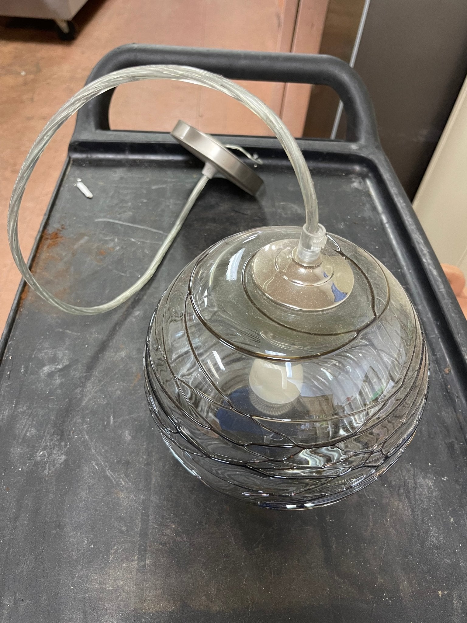 Used 8" Ceiling Pendant Light 34" Long - Falcon Restaurant Supply - 3