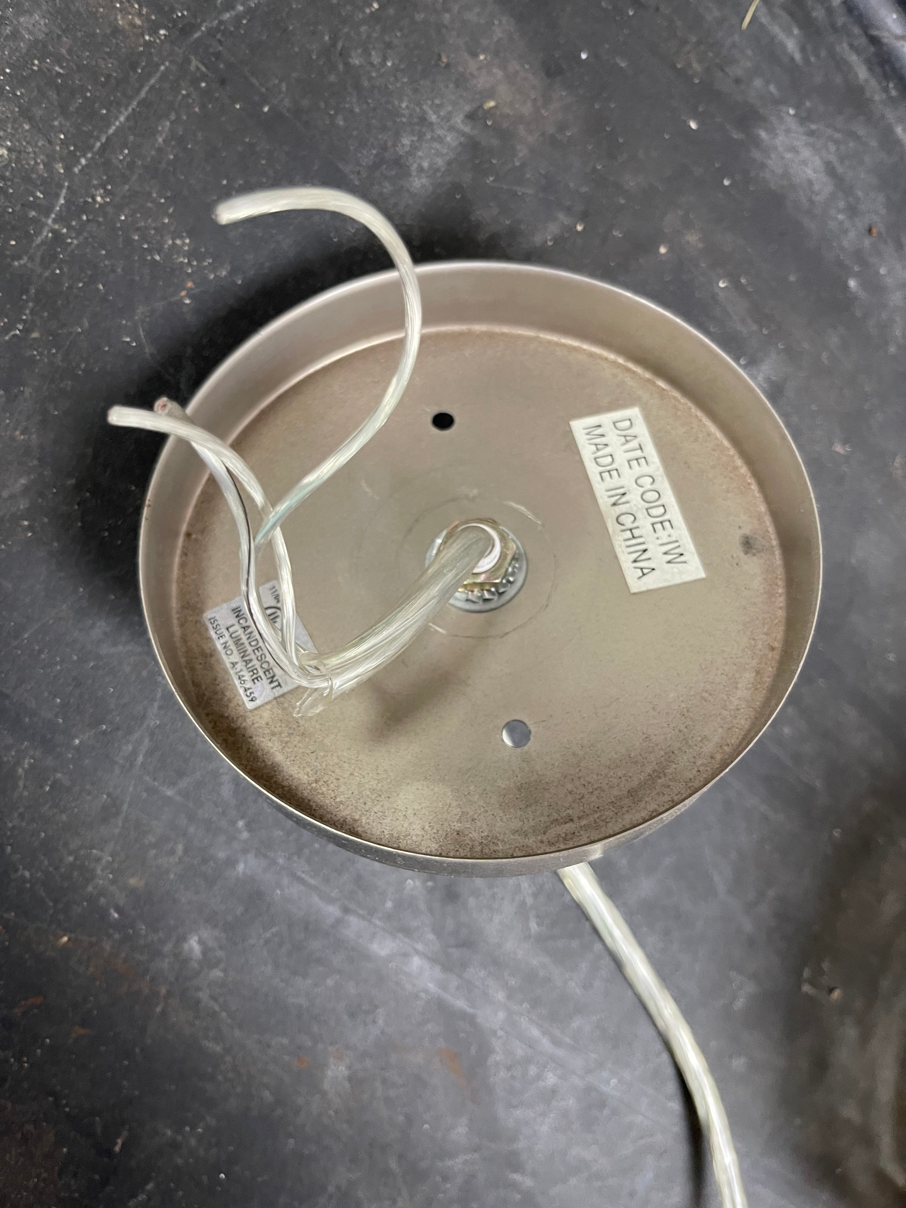 Used 8" Ceiling Pendant Light 34" Long