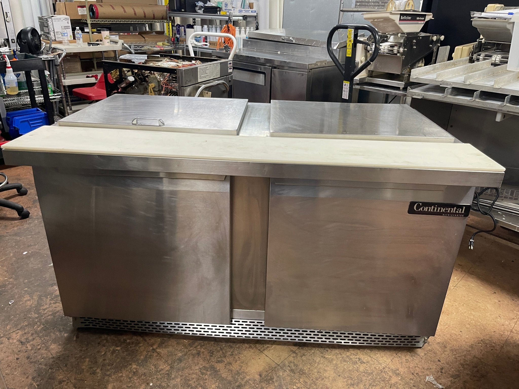 Used Continental SW60 - 24M Refrigerator Flat Top Prep - Table - Used - Falcon Restaurant Supply - 1