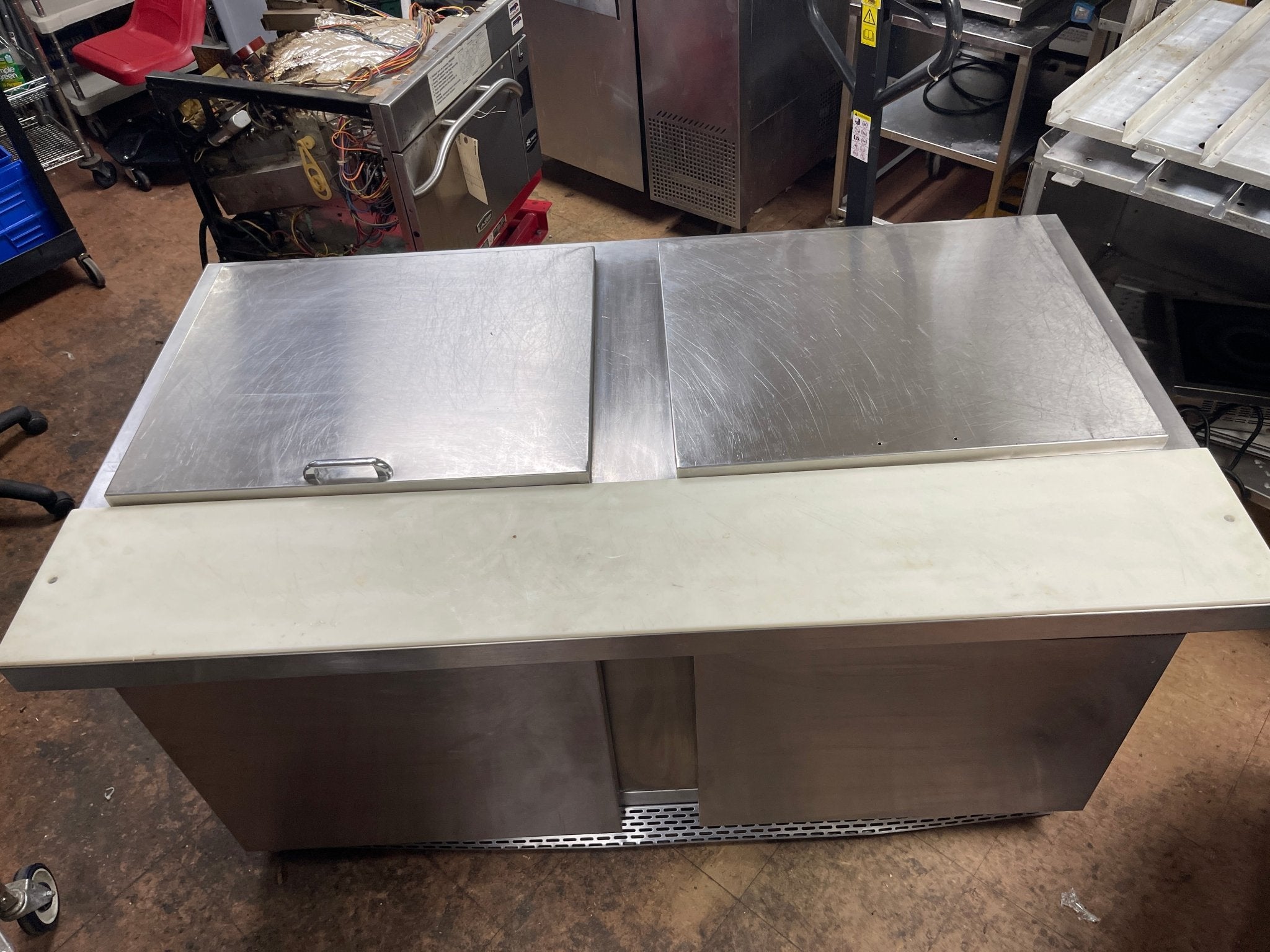 Used Continental SW60 - 24M Refrigerator Flat Top Prep - Table - Used - Falcon Restaurant Supply - 8