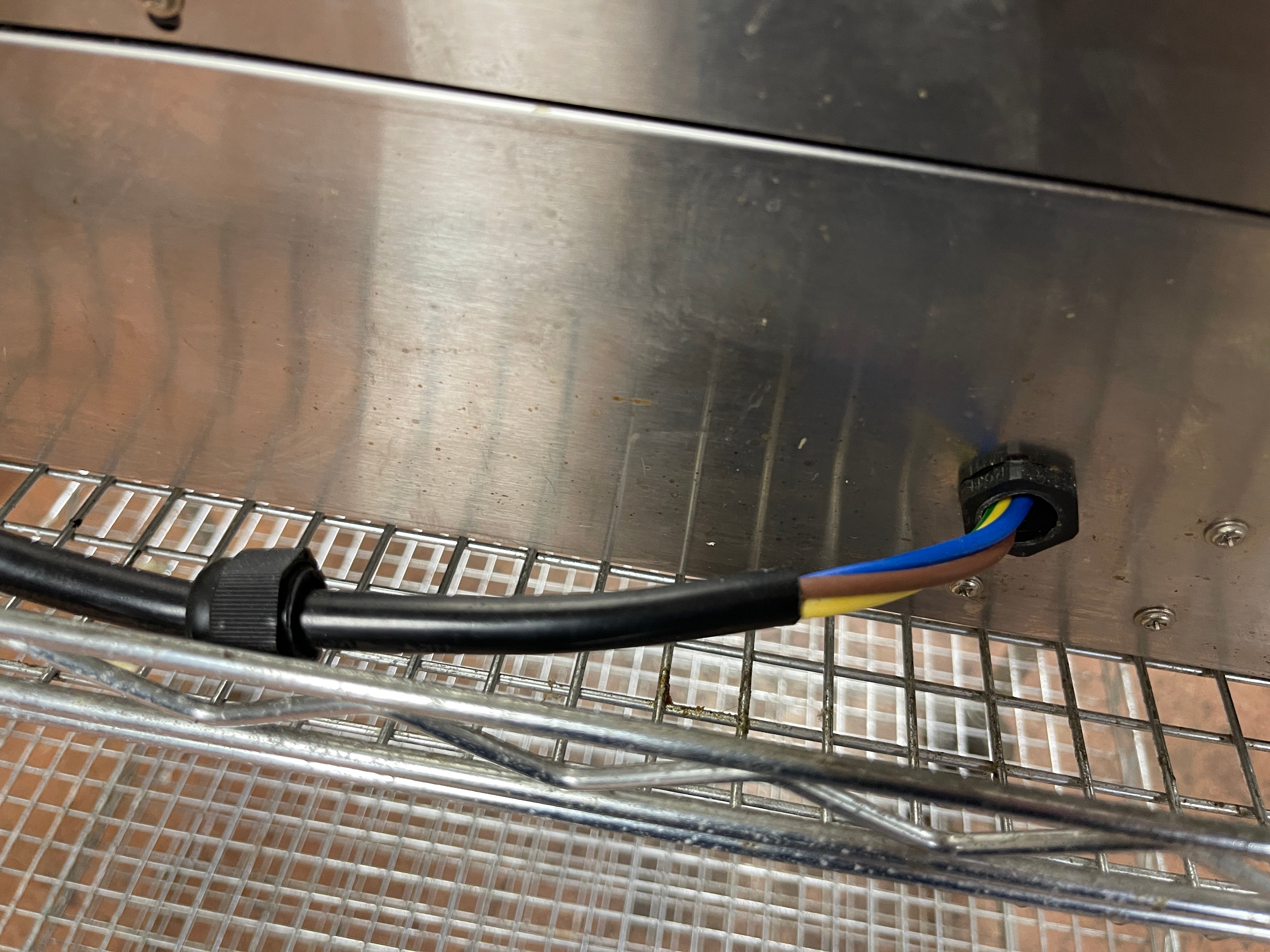 Used Electric Full Grooved Panini Sandwich Double Press Grill 110V As-is