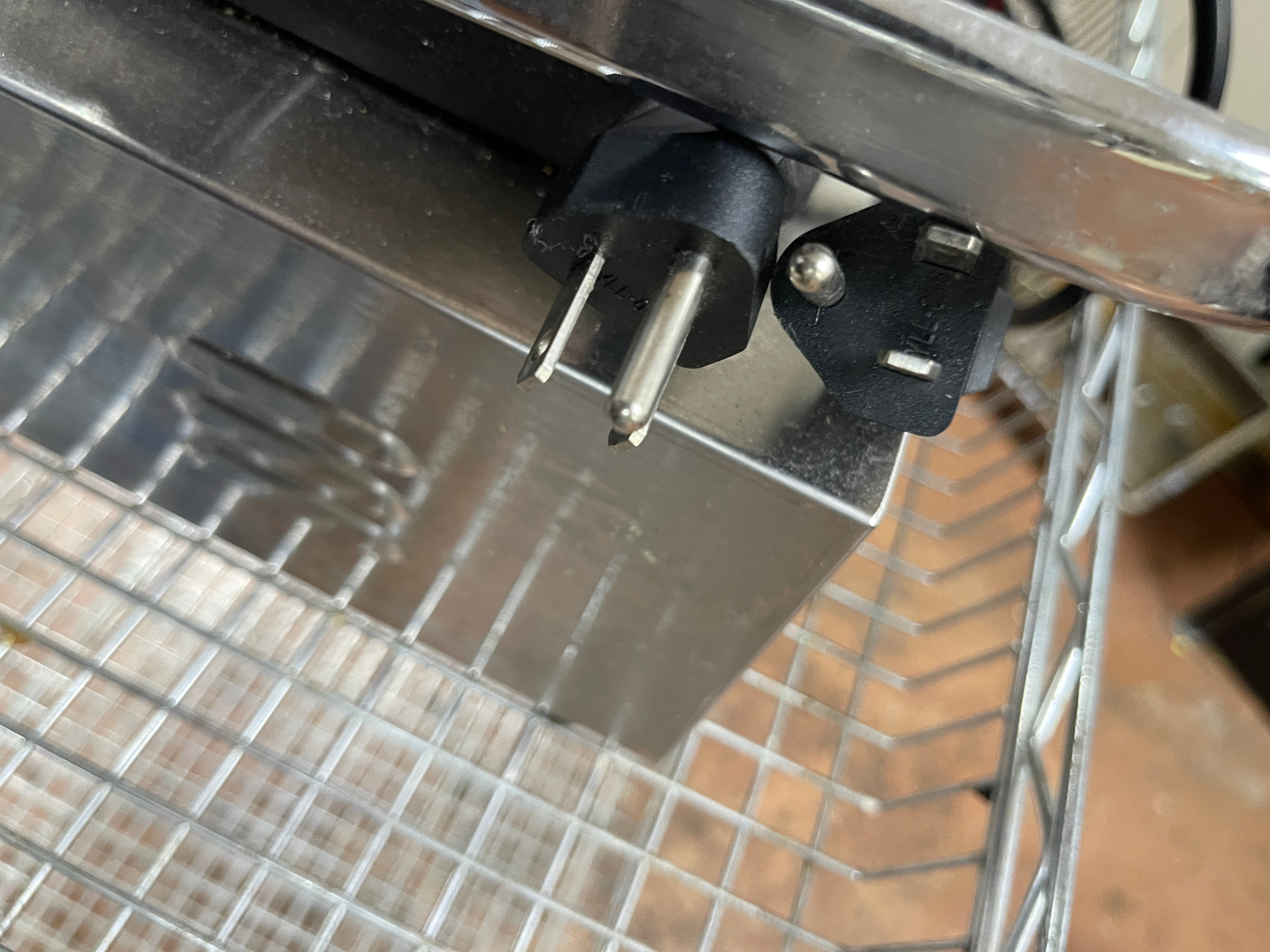 Used Electric Full Grooved Panini Sandwich Double Press Grill 110V As-is