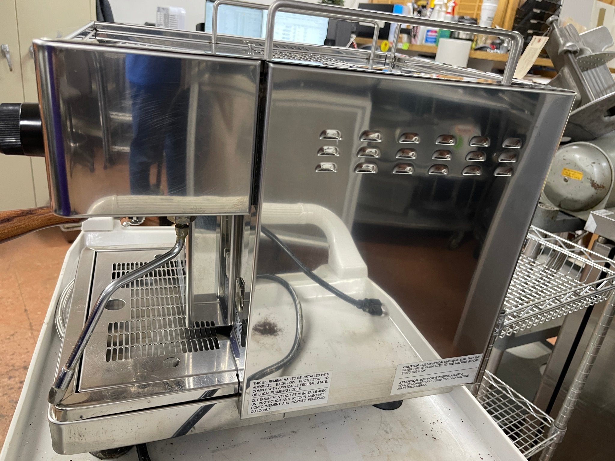 Used Astoria CKXE 1 Group Compact Rotary Espresso Coffee Machine 110V - RLC - Falcon Restaurant Supply - 5