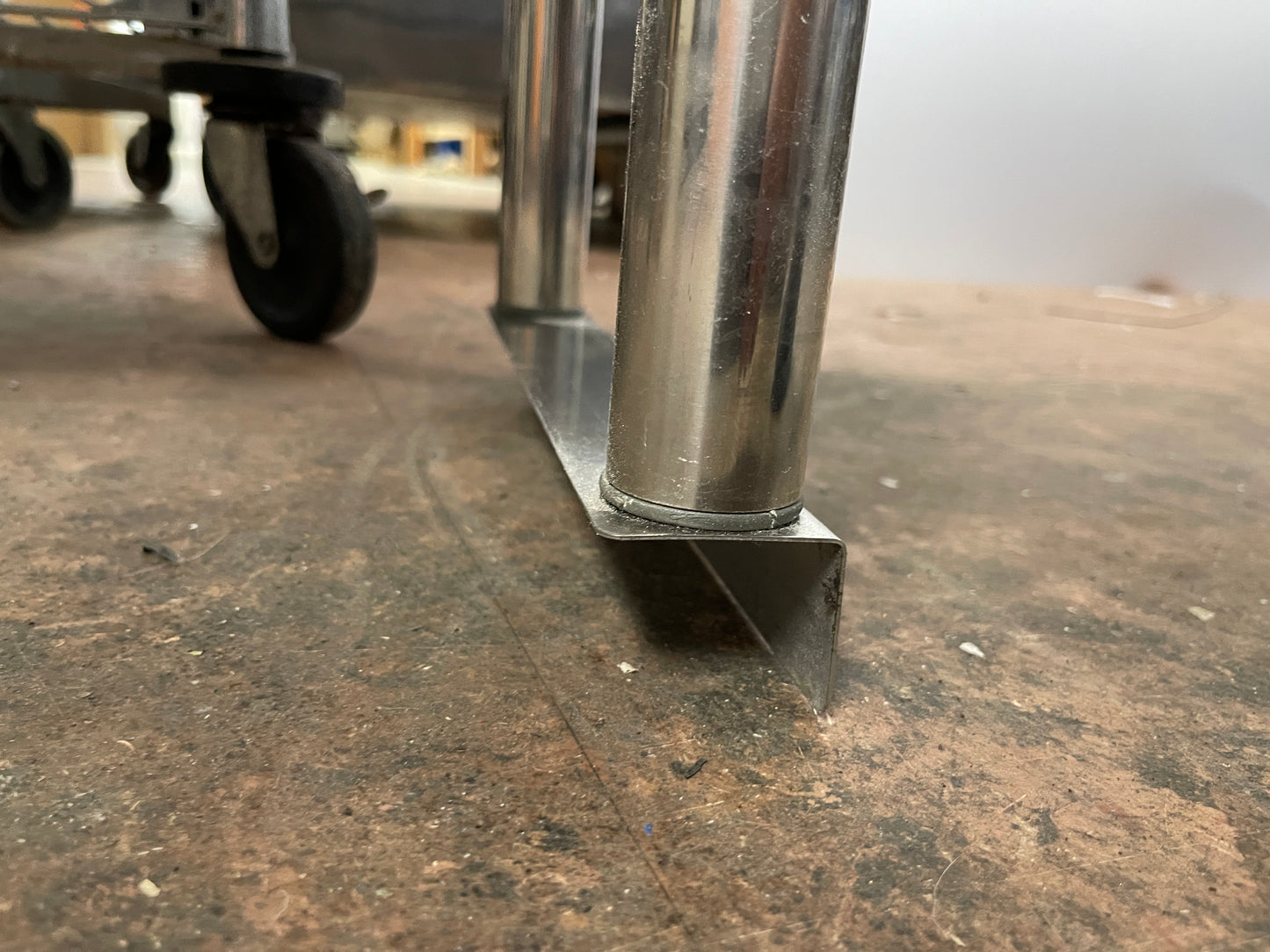 Used 48" x 11.5" Stainless Steel Double Overshelves for 48" Stainless Table