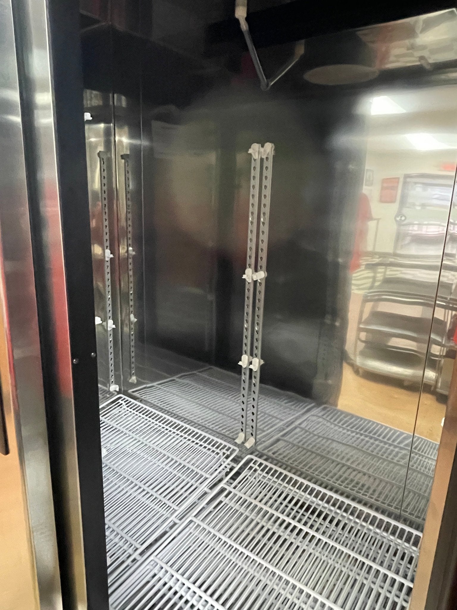 Used 54" Maxx Cold MCR - 49FDHC Stainless Two Section Reach In Refrigerator 120V - Falcon Restaurant Supply - 7