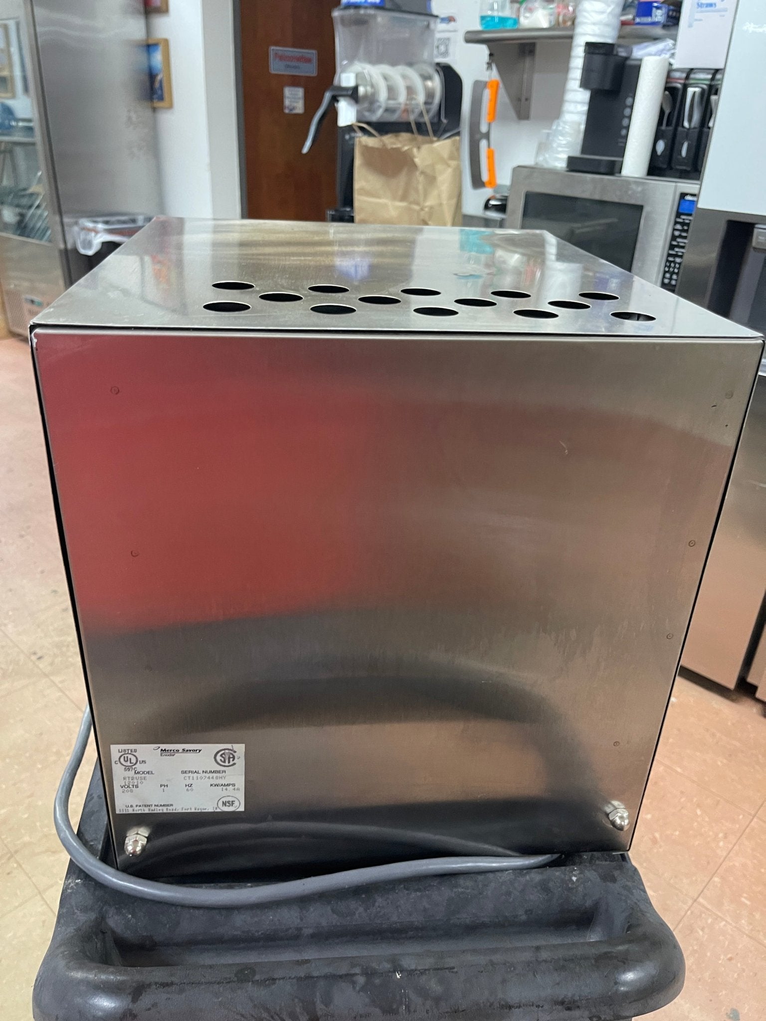 Used Merco Savory RT - 2 Conveyor Bread and Bun Toaster 650 - 950 Slices/hour 208V - Falcon Restaurant Supply - 7