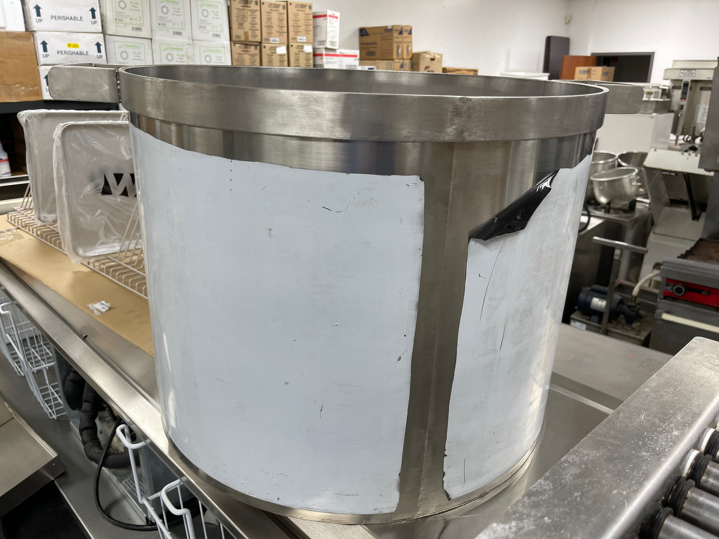 180qt Stainless Steel Stock Pot with Drain