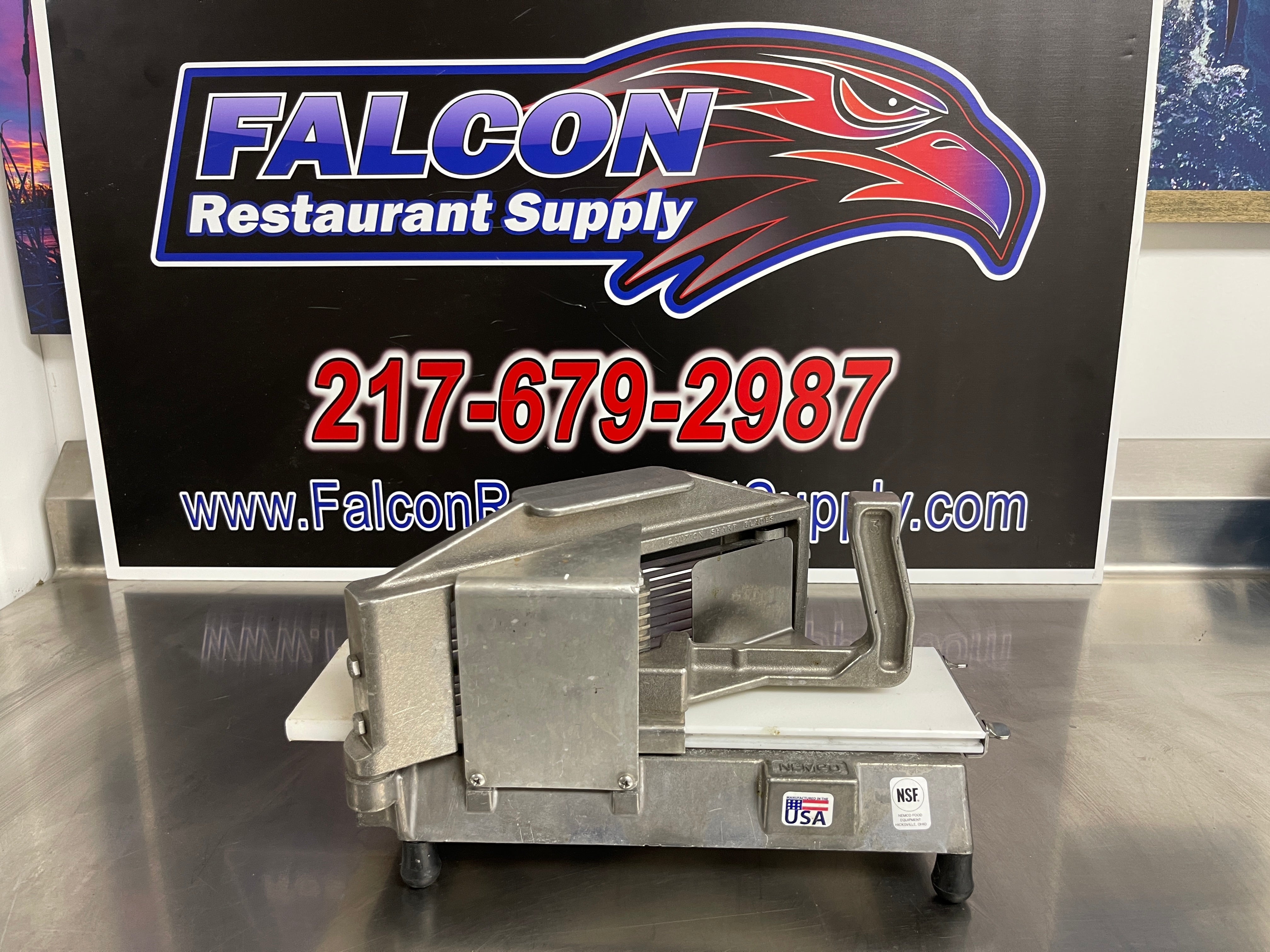 Used Nemco 55600-2 Commercial Easy Tomato Slicer 1/4" Slices New Blades