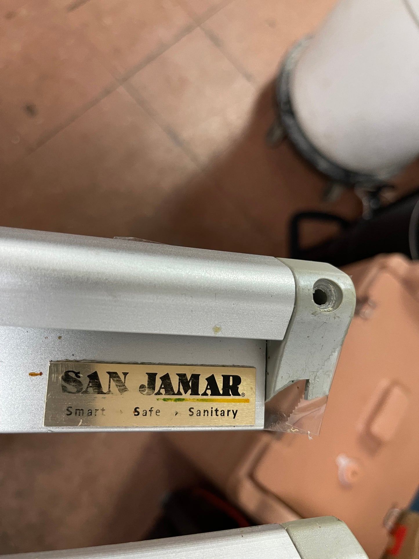 San Jamar CK6548A 48" x 2" Aluminum Wall Mounted Ticket Holder