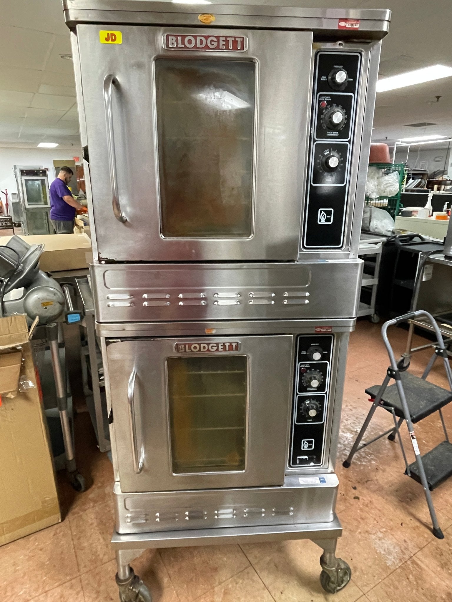 Used Blodgett DFG - 50 Double Half Size Natural Gas Convection Oven - JD - Falcon Restaurant Supply - 1