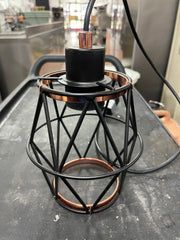 Used Luminex Track Wire Cage Pendant Light 120V