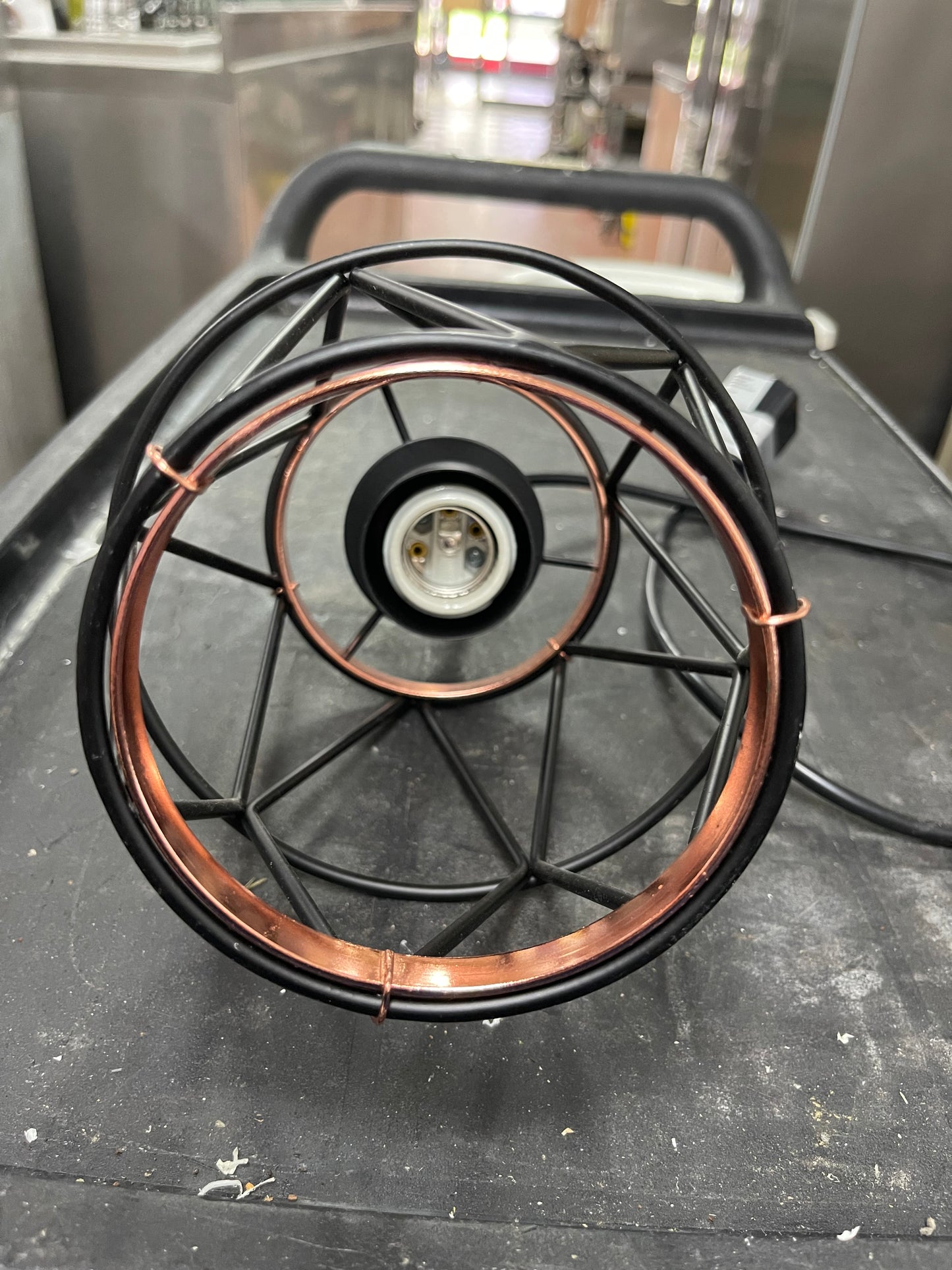 Luminex Track Wire Cage Pendant Light 120V