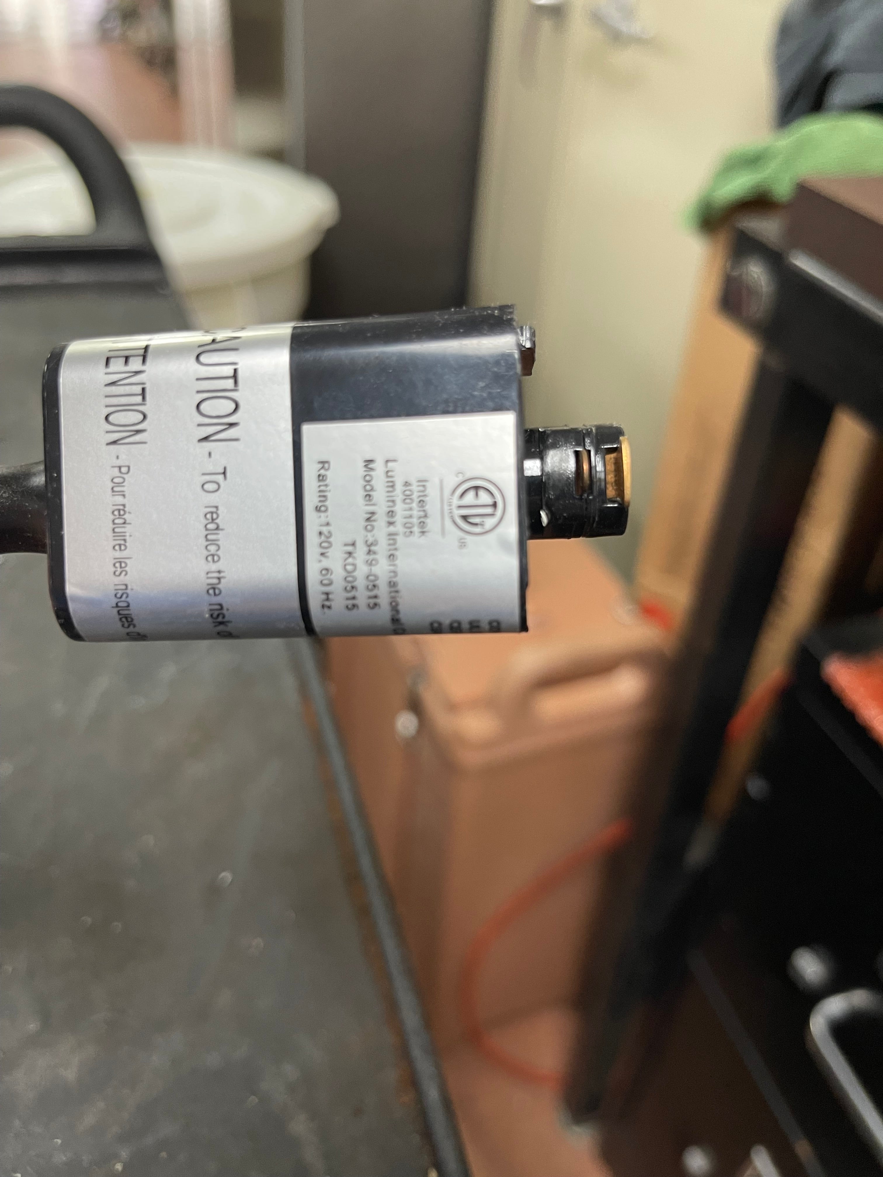 Used Luminex Track Wire Cage Pendant Light 120V