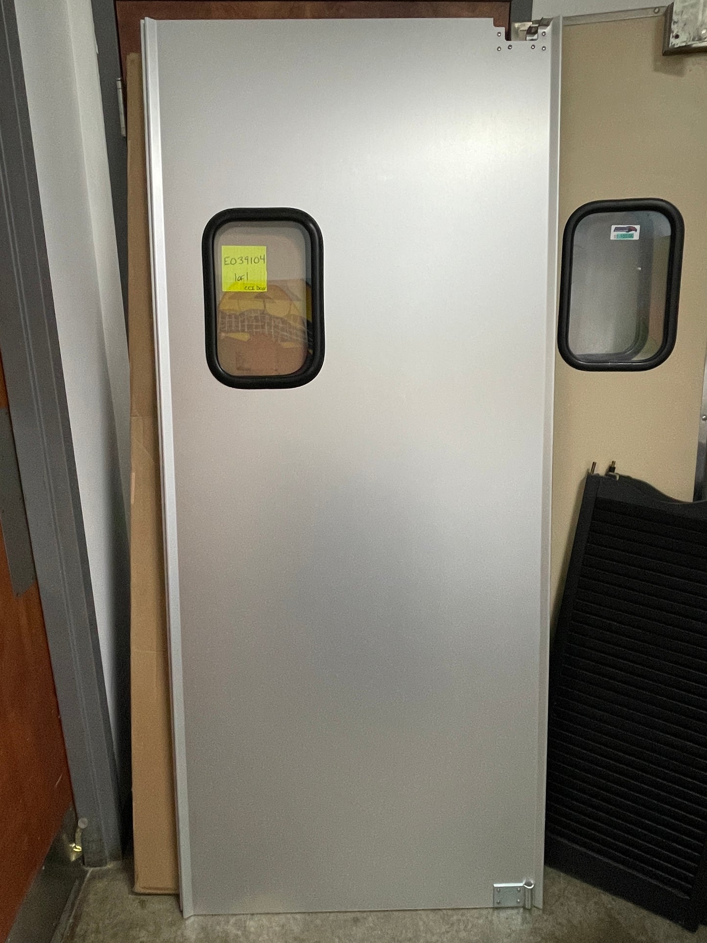 New Eliason Solid Kitchen Swinging Door with Window 35.25" X 82.5"