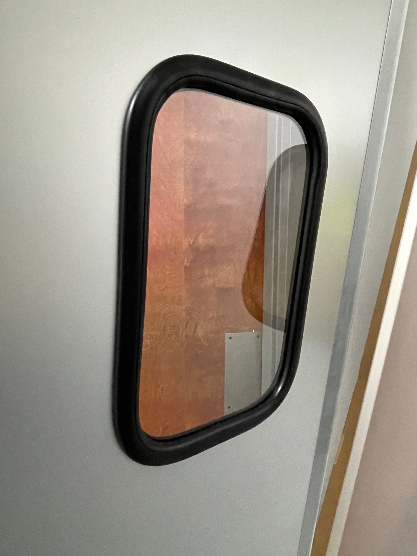 New Eliason Solid Kitchen Swinging Door with Window 35.25" X 82.5"