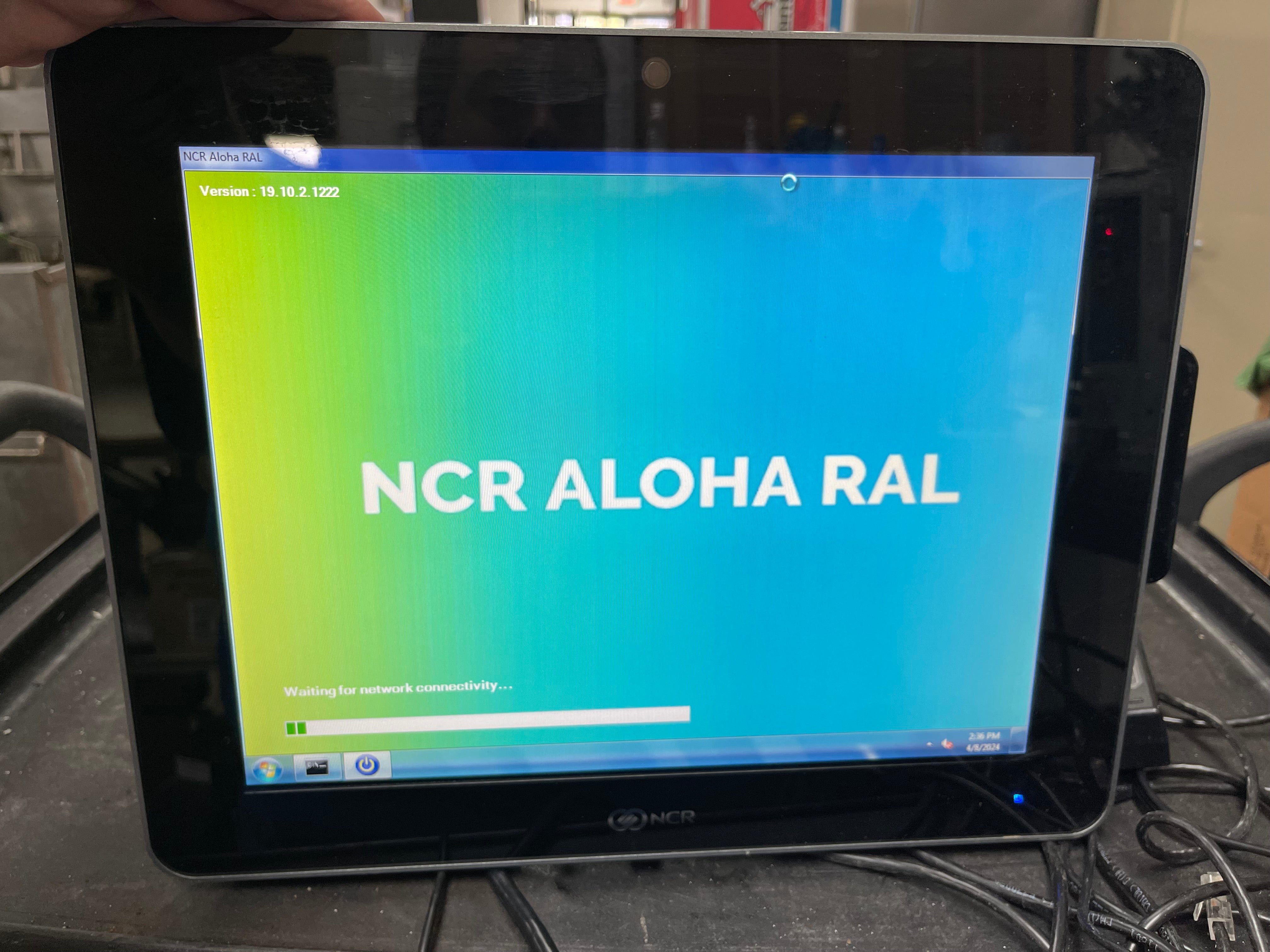 Used NCR 7761-8452-0000 Touch Screen POS System with Aloha RAL Software
