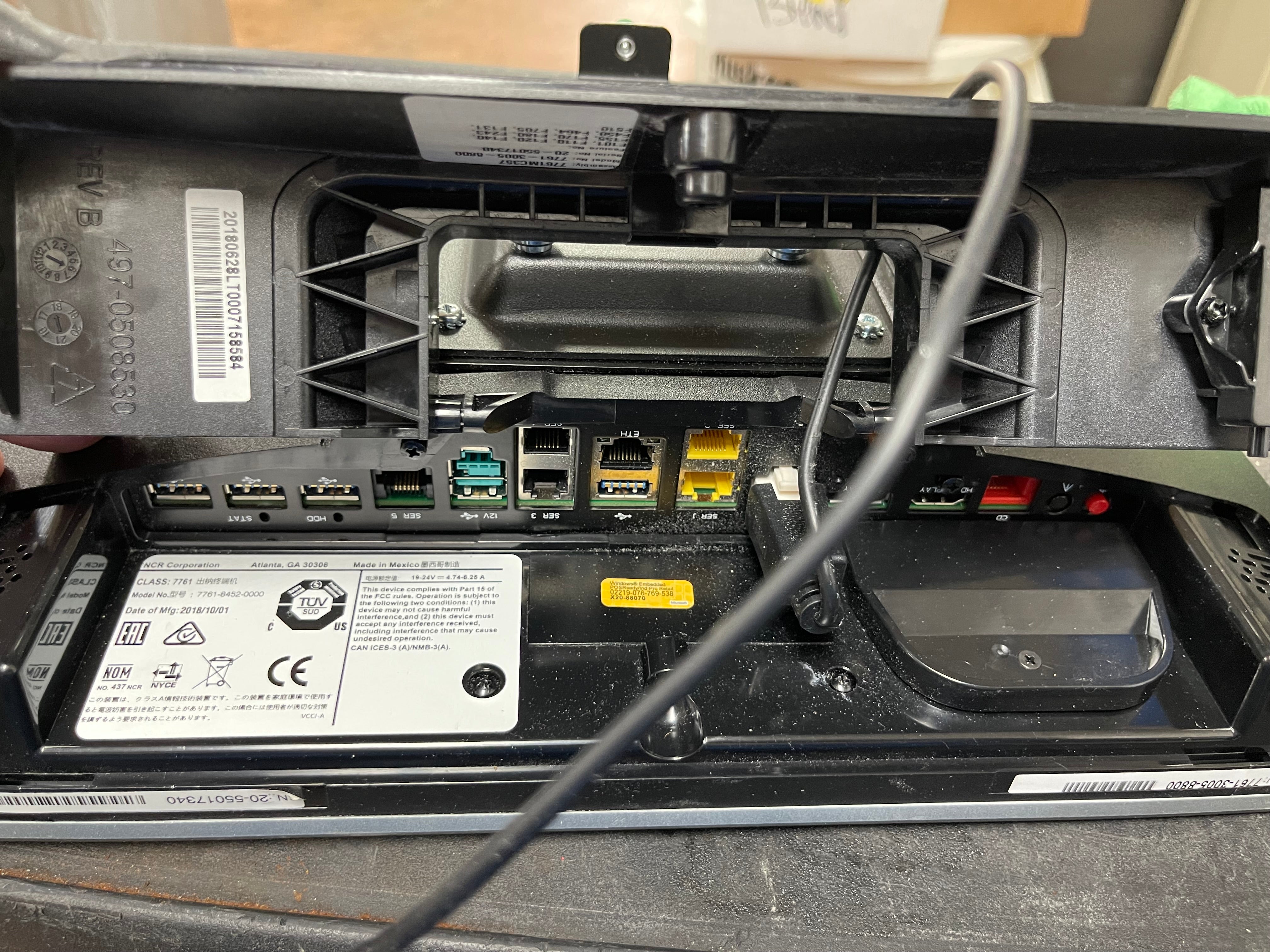 Used NCR 7761-8452-0000 Touch Screen POS System with Aloha RAL Software