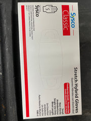 New Gloves, Sysco, Classic Vinyl - Small - 100/box
