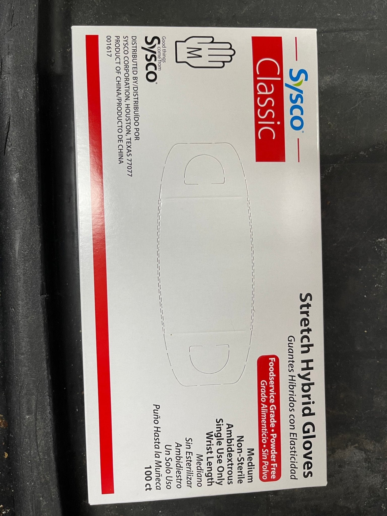 New Gloves, Sysco, Classic Vinyl - Medium - 100/box - Falcon Restaurant Supply - 1