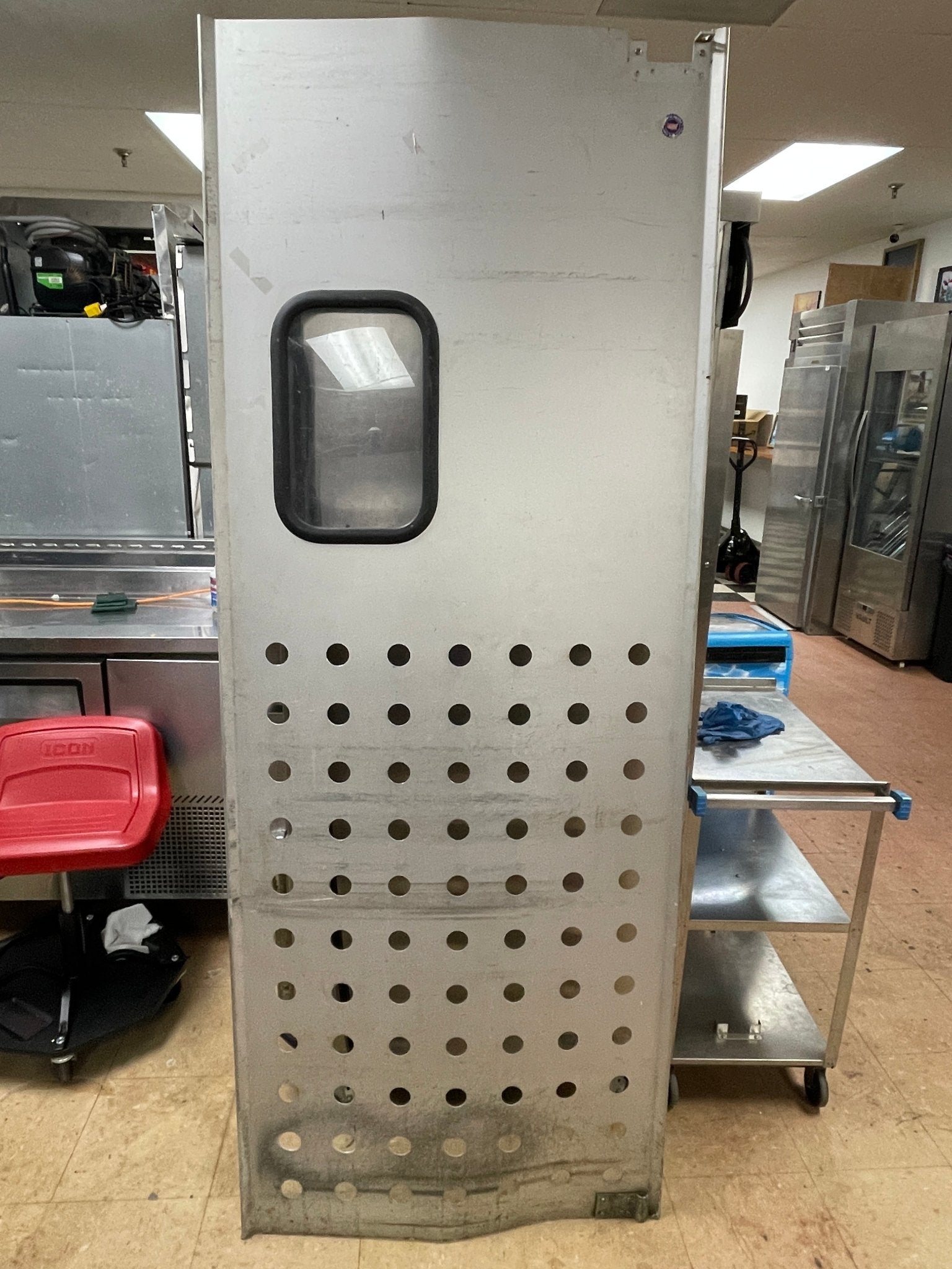 Used Eliason Commercial Swinging Door with Window - Without Hardware - Falcon Restaurant Supply - 1