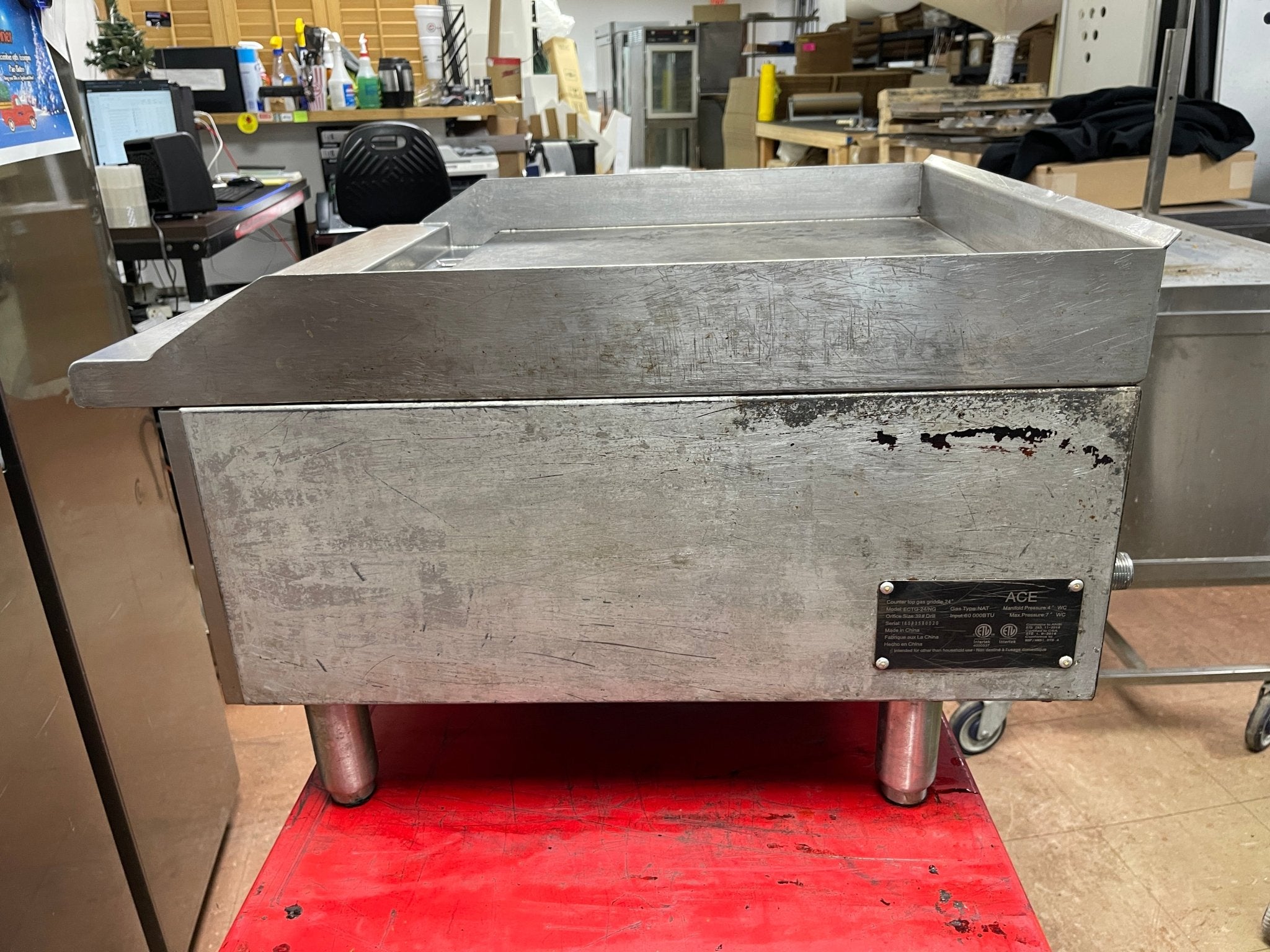 Used 24" ACE Natural Gas Griddle 60,000 BTU - COZ - Falcon Restaurant Supply - 5