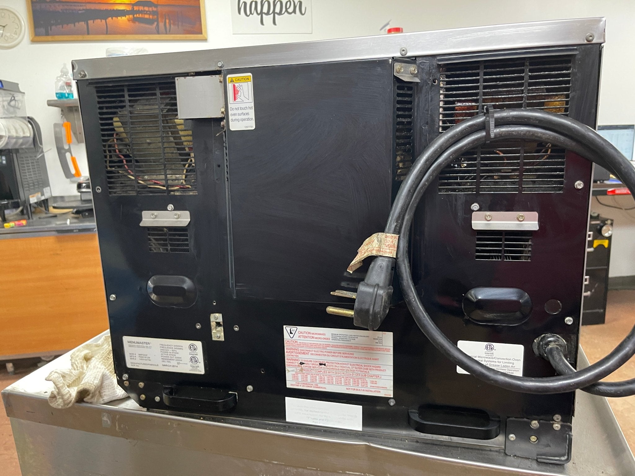 Used 2014 Amana Menumaster MXP22QT Accelerated Oven 220V - 1882Hrs