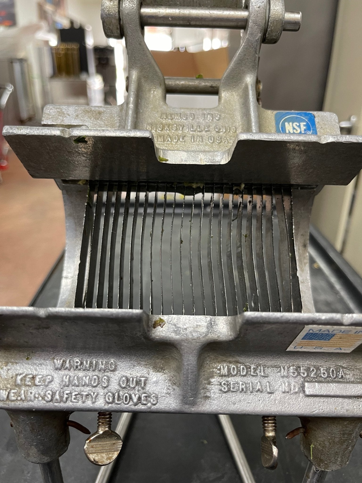 Used Nemco 55250A Green Onion Slicer Plus - Falcon Restaurant Supply - 7