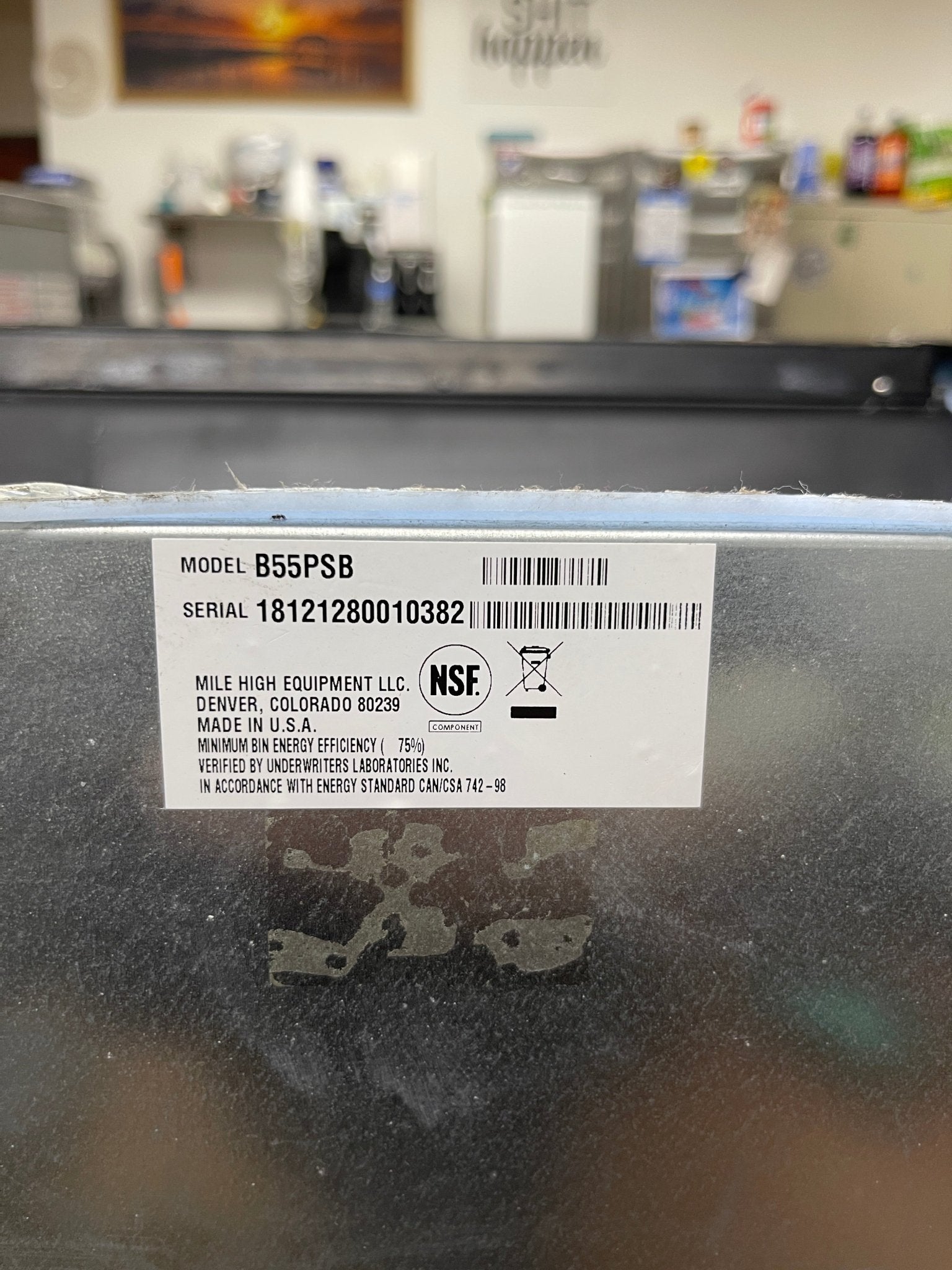 Used Ice - O - Matic B55PS Ice Machine Storage Bin - 510lb - Falcon Restaurant Supply - 7