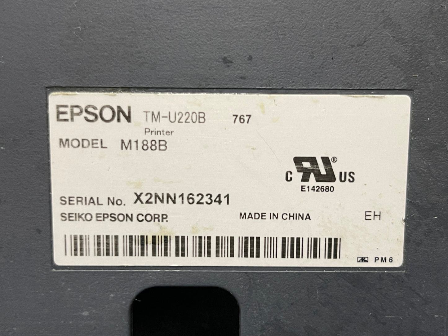 Epson TM-U220B M188B Thermal Retail POS Receipt Printer