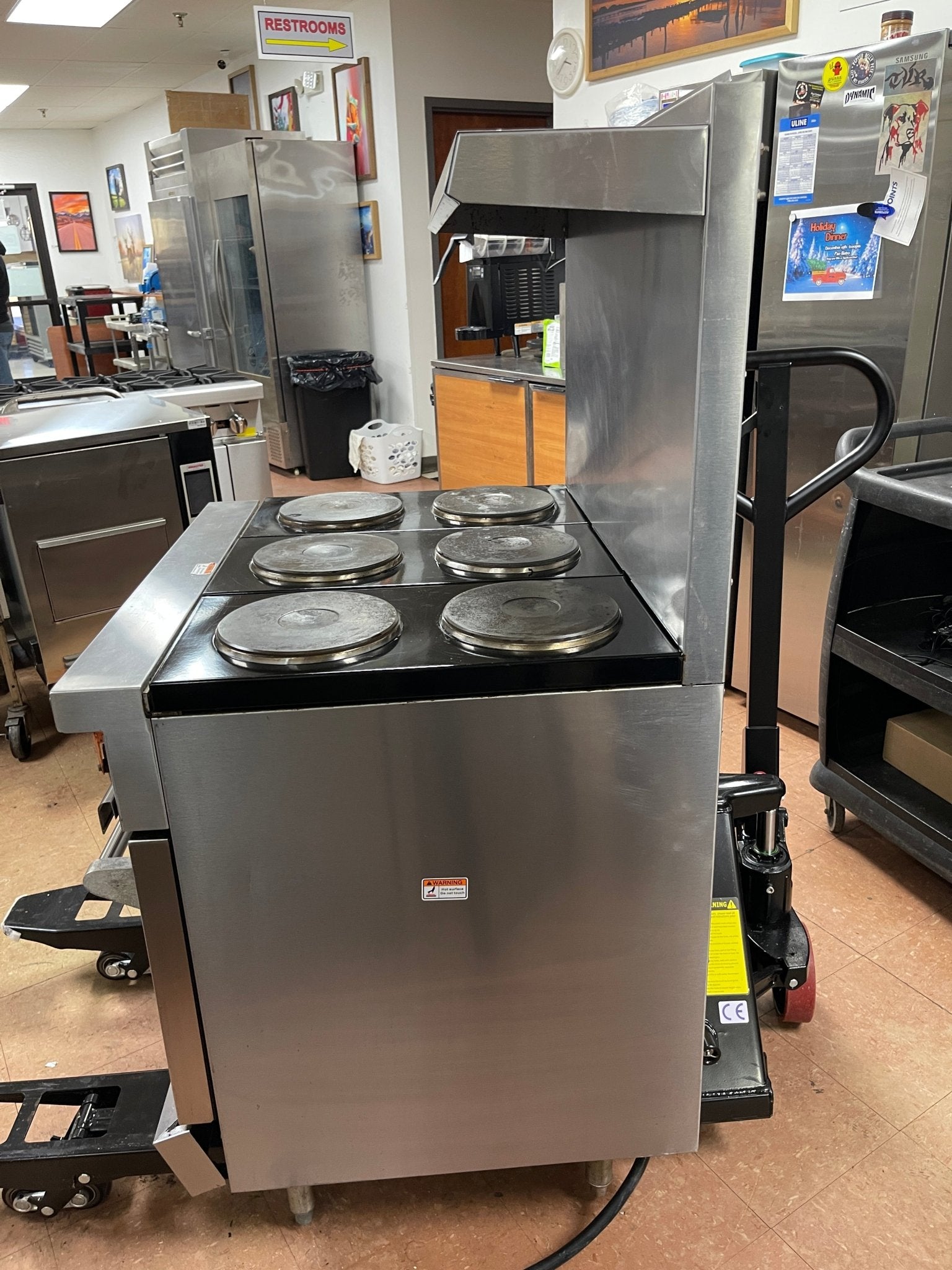 Used 36" Vulcan Commercial 6 Burner Electric Range with Oven 208V 1PH - Falcon Restaurant Supply - 6