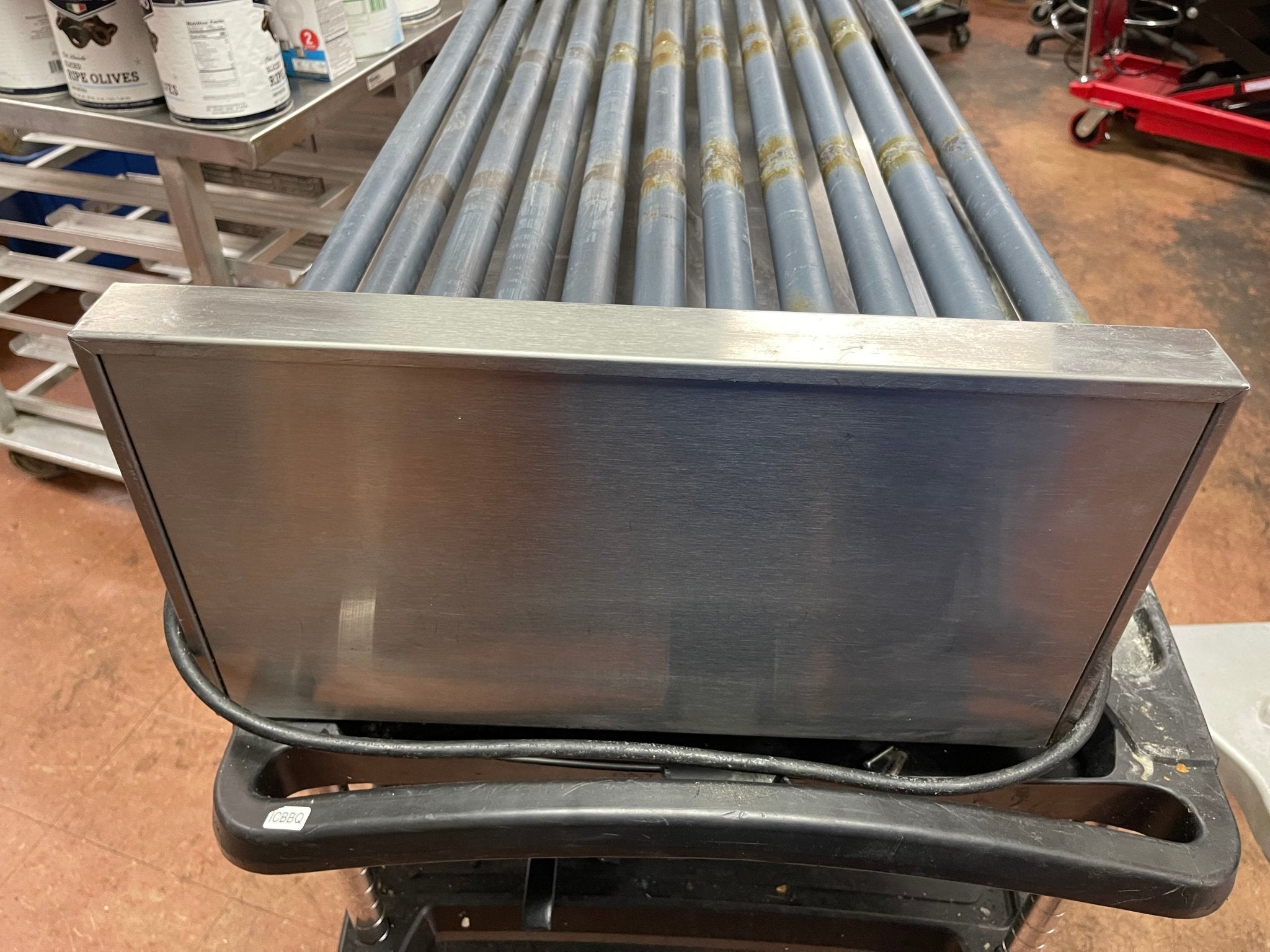 Used Nemco 8250SX - SLT Digital Hot Dog Roller Grill 50 Hot Dog Capacity 120V AS IS - Falcon Restaurant Supply - 8