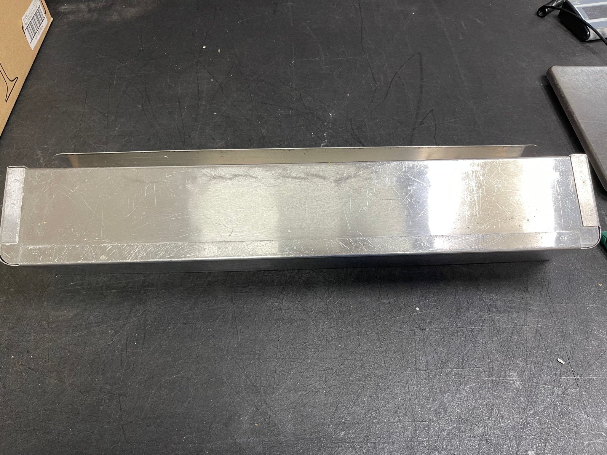 Used 24" Stainless Steel Hang On Speed Rail - Falcon Restaurant Supply - 3