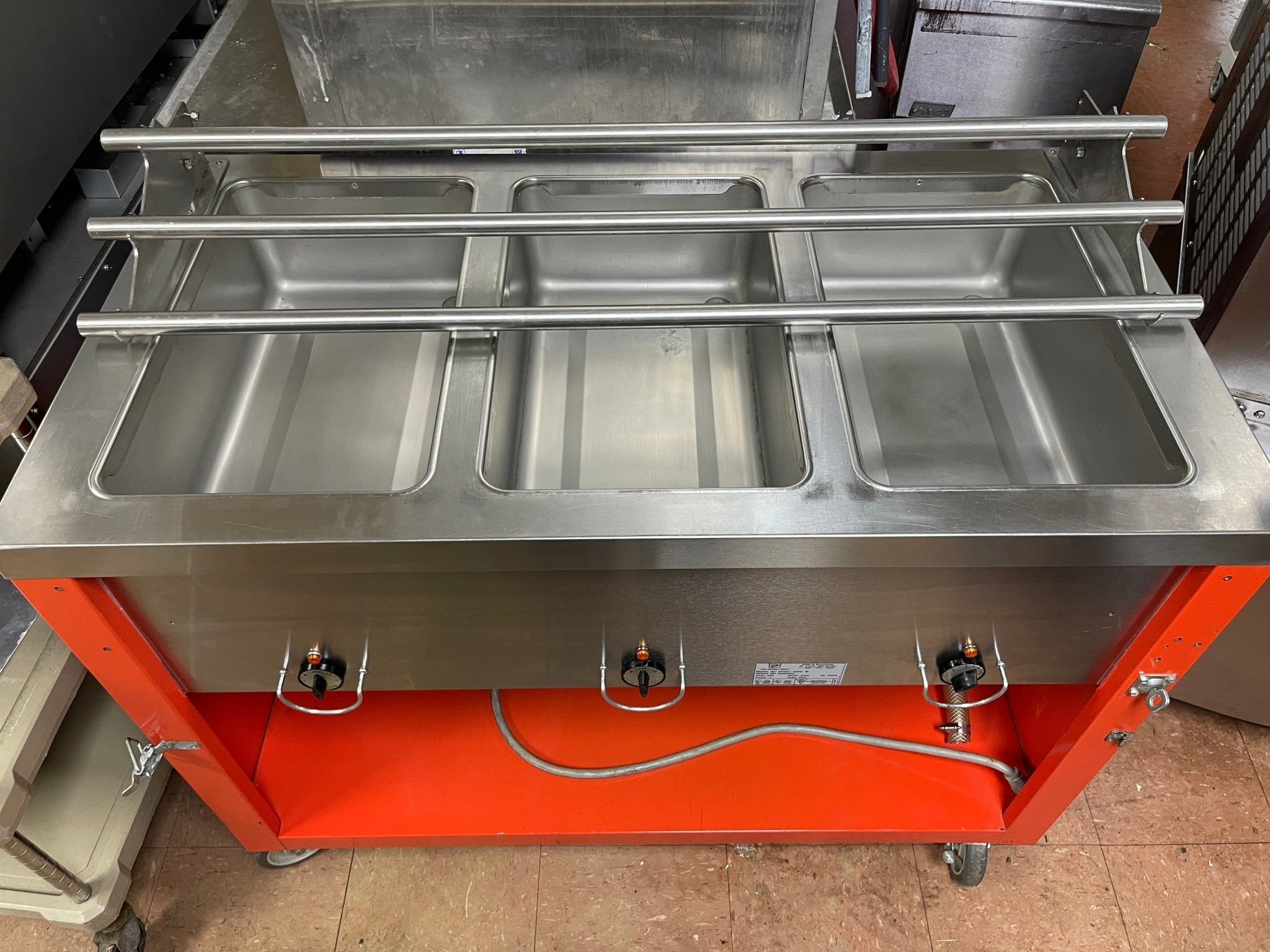 Used Duke E303 - 25PG - AeroServ™ Electric 3 Well Steam Table 208V - Falcon Restaurant Supply - 3